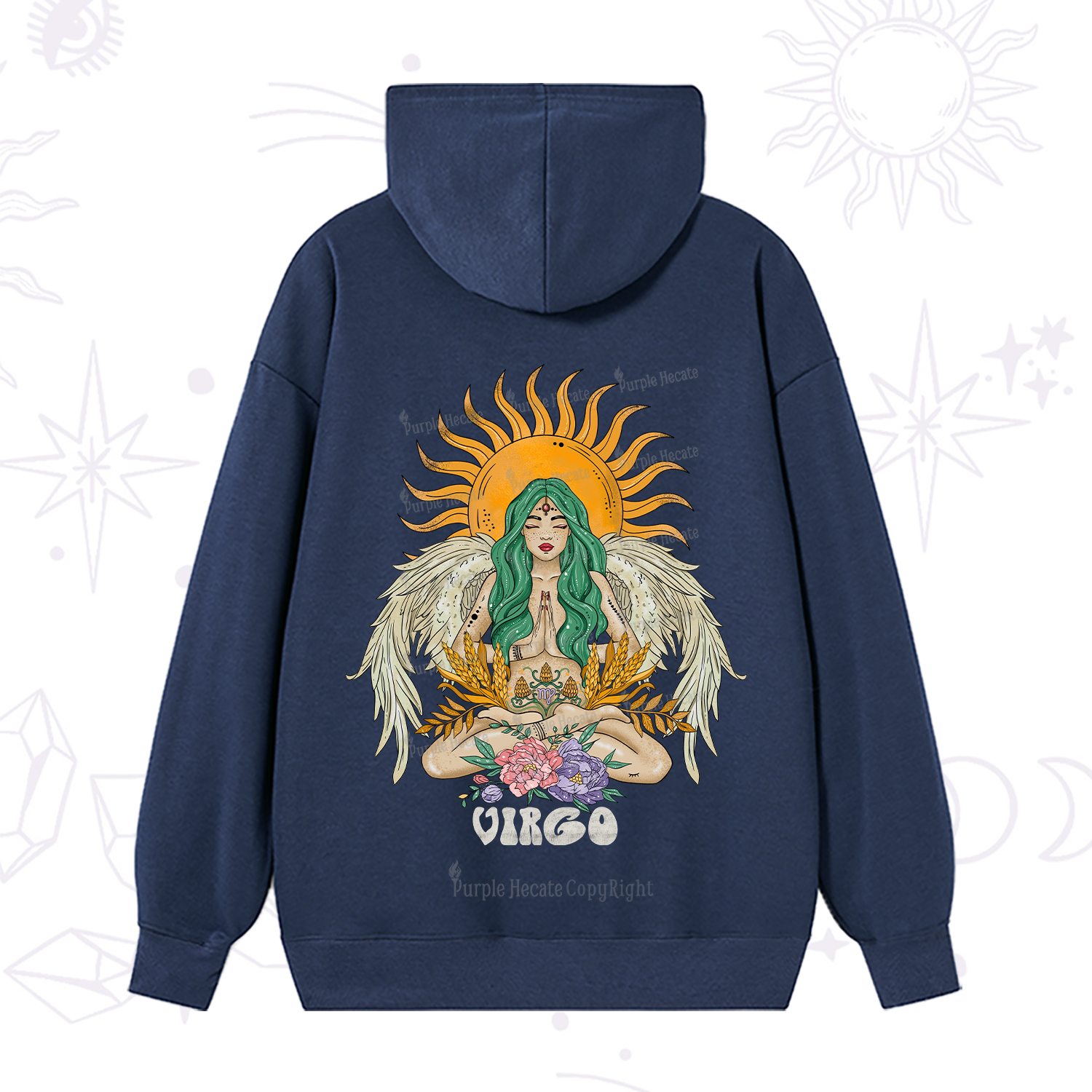Purplehecate Sun Guardian Of Virgo Zodiac Hoodie