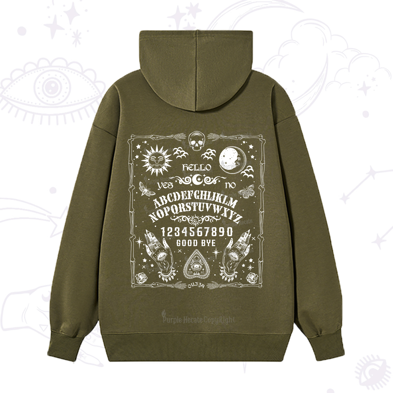 Purplehecate Ouija Board Hoodie