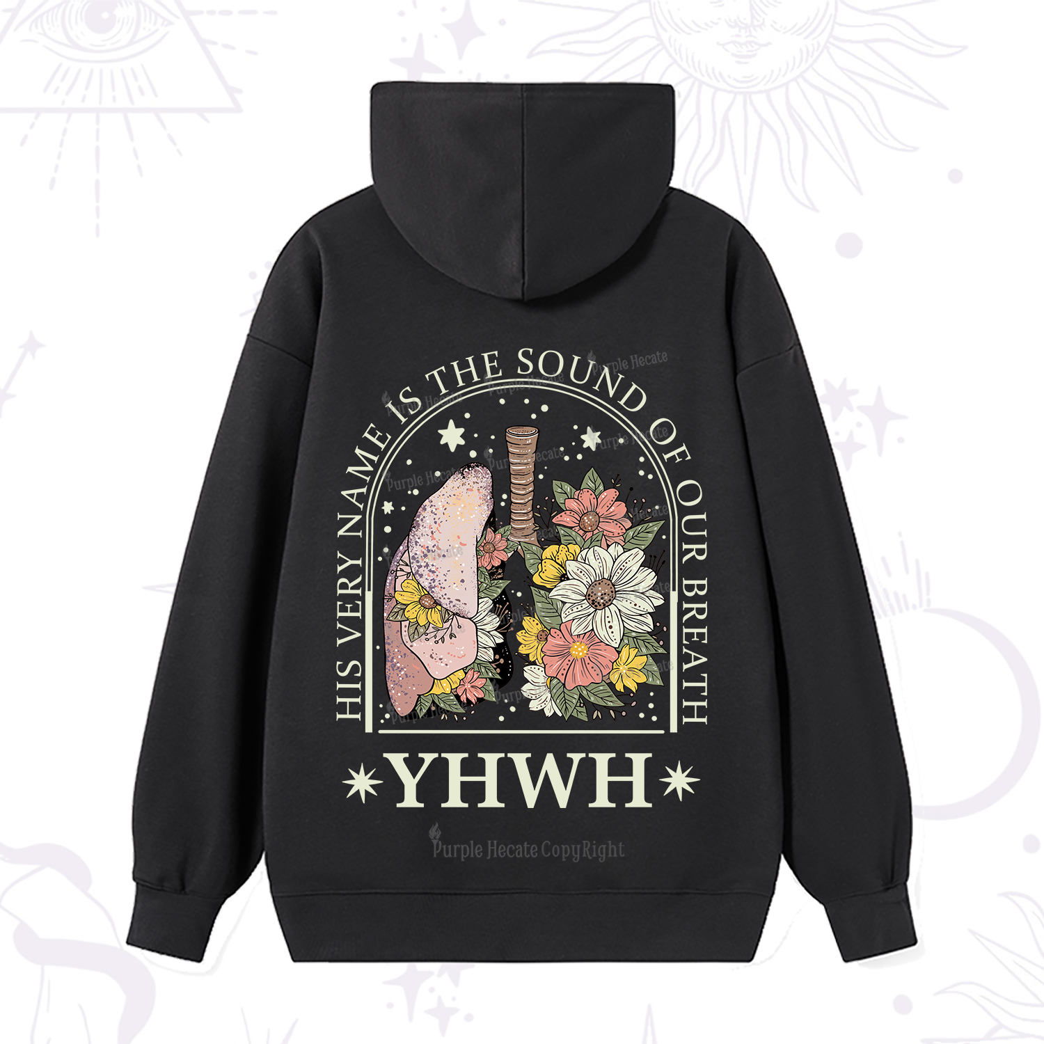 Purplehecate His Very Name Is The Sound Of Our Breath Hoodie