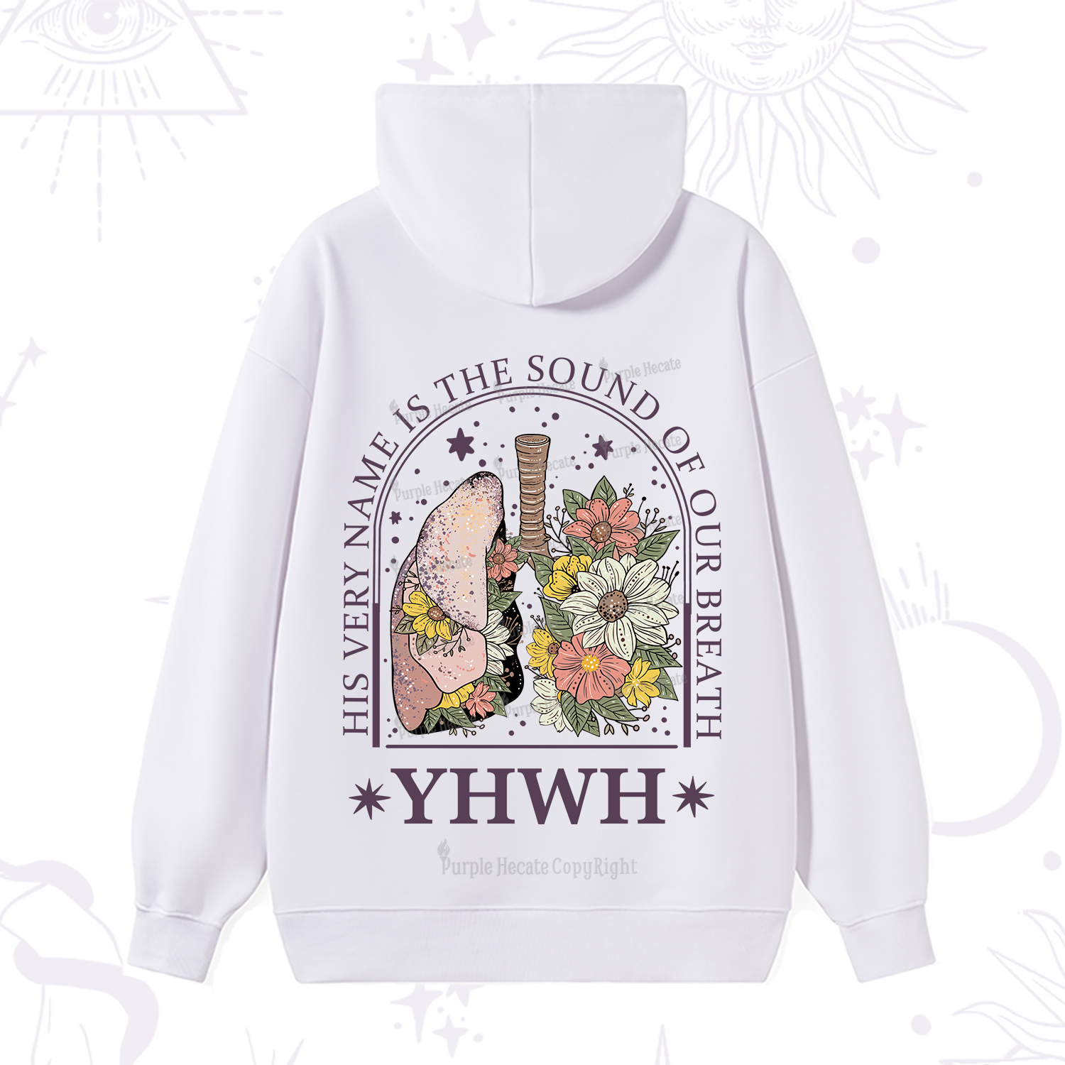 Purplehecate His Very Name Is The Sound Of Our Breath Hoodie