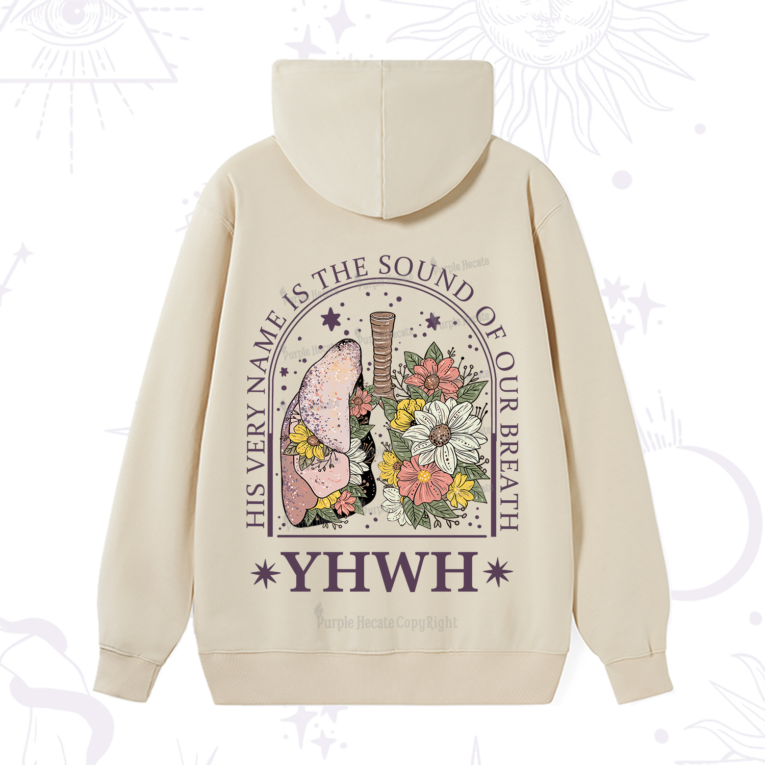 Purplehecate His Very Name Is The Sound Of Our Breath Hoodie
