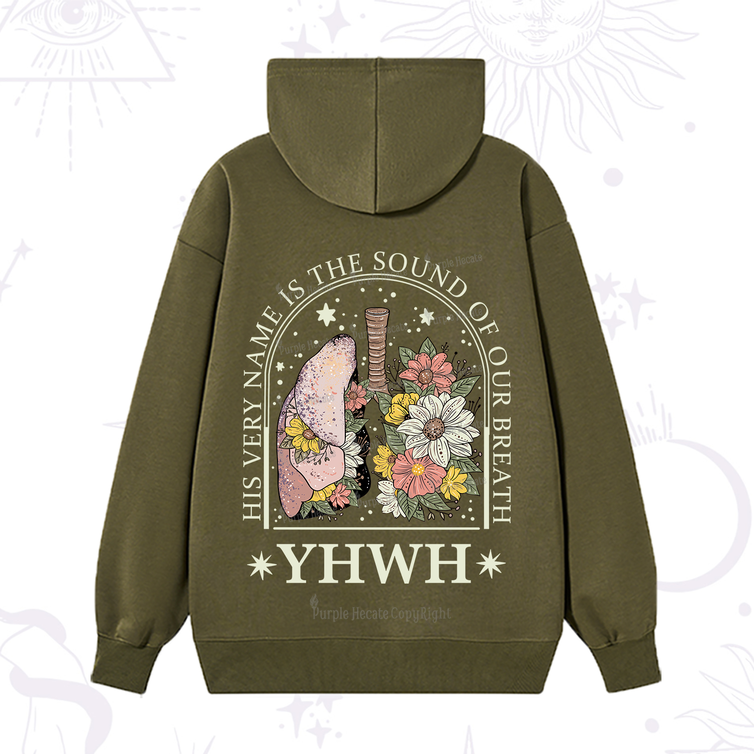 Purplehecate His Very Name Is The Sound Of Our Breath Hoodie