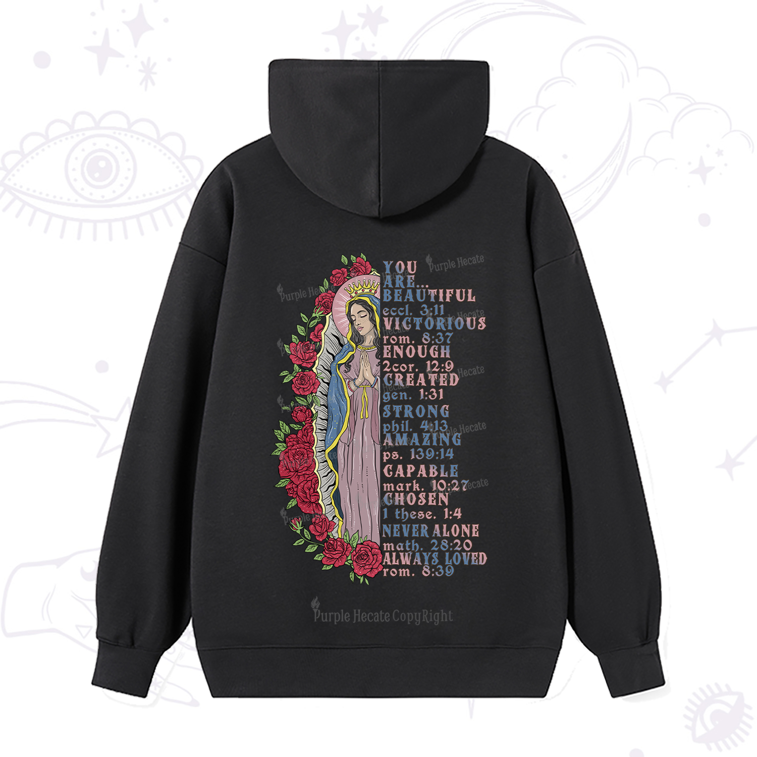 Purplehecate Biblical Blessings Hoodie