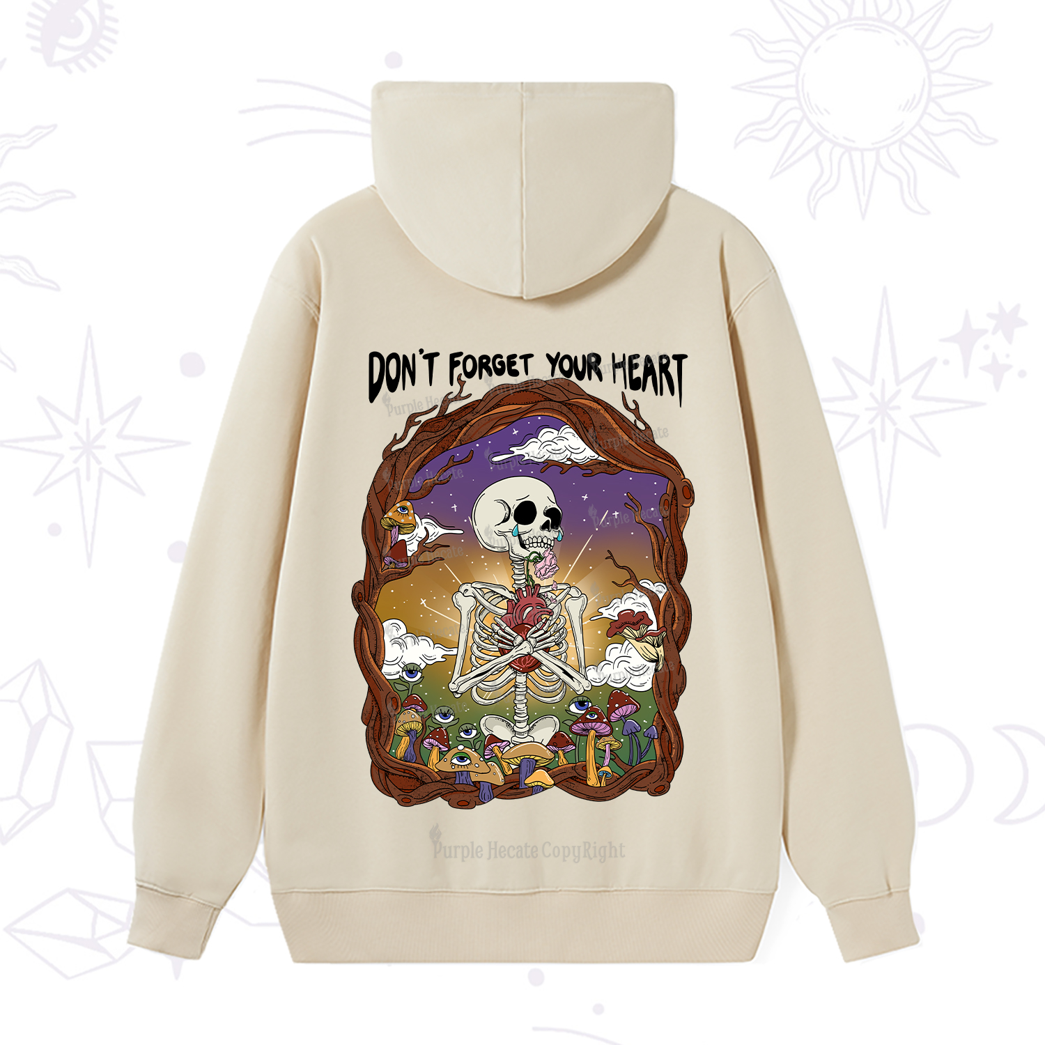 Purplehecate Don't Forget Your Heart Hoodie