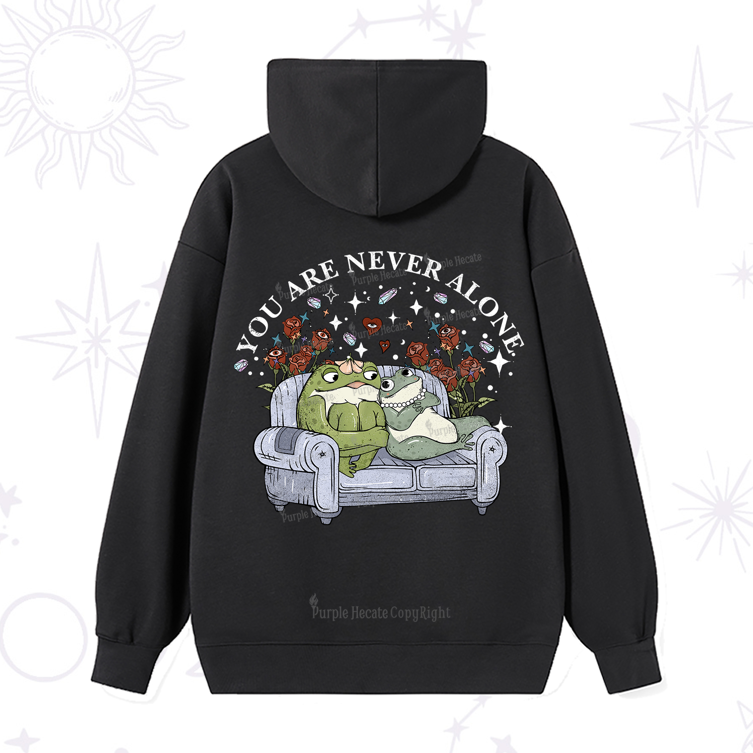 Purplehecate Your Are Never Alone Hoodie