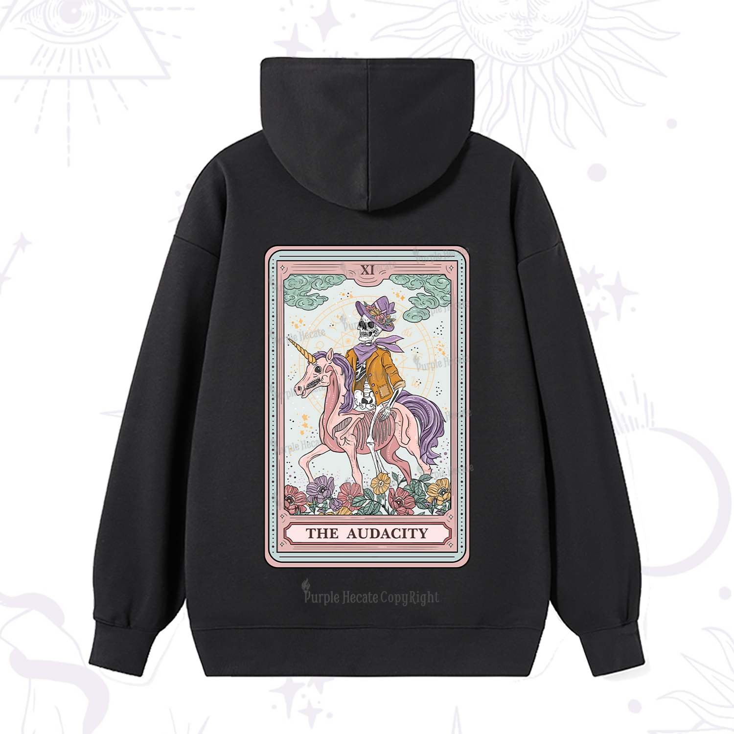 Purplehecate The Audacity Tarot Card Hoodie