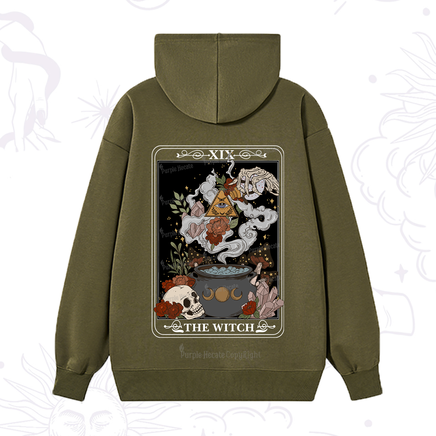 Purplehecate The Witch Tarot Hoodie