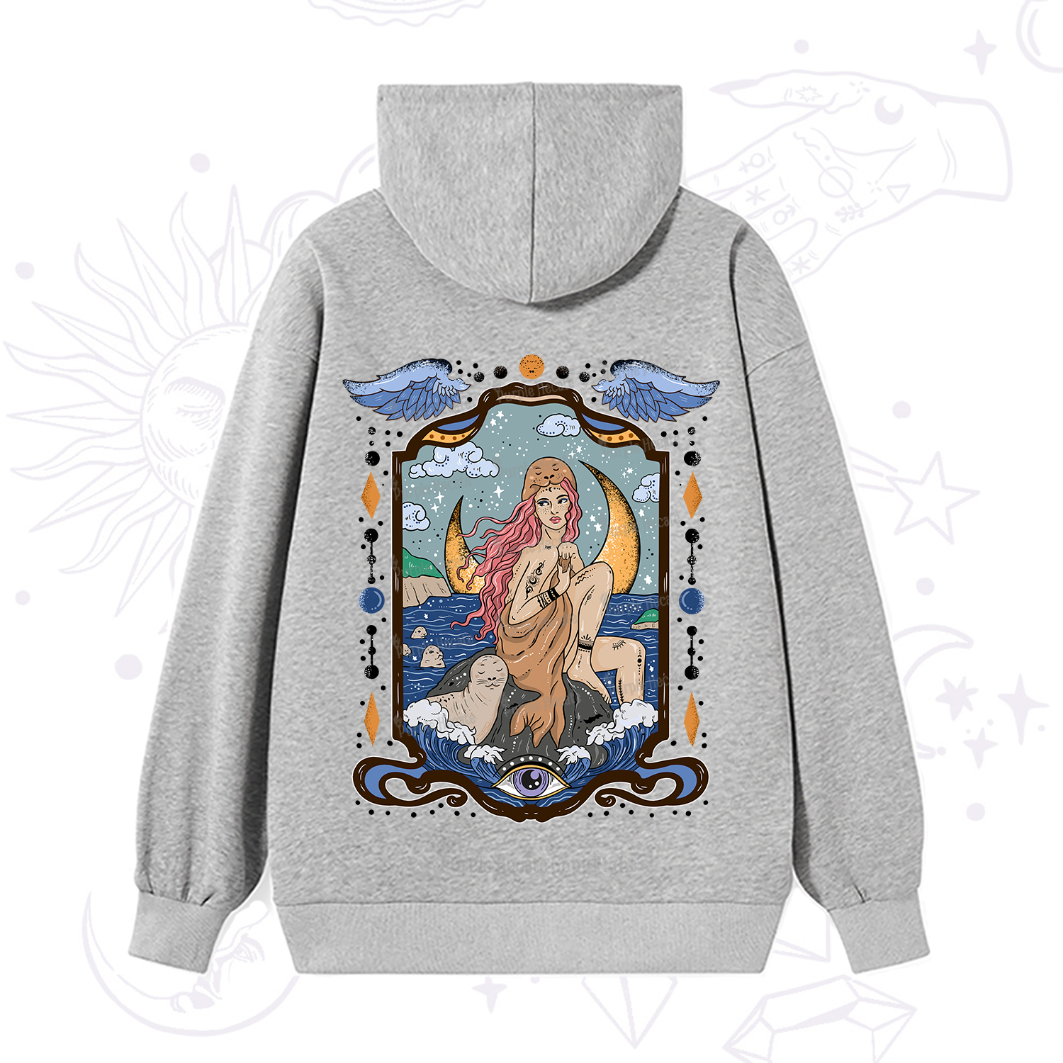 Purplehecate Selkie Woman Hoodie