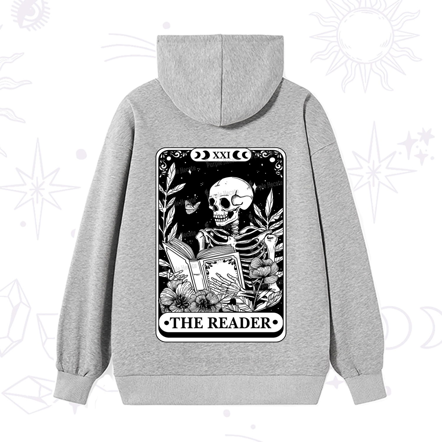Purplehecate The Reader Tarot Card Hoodie