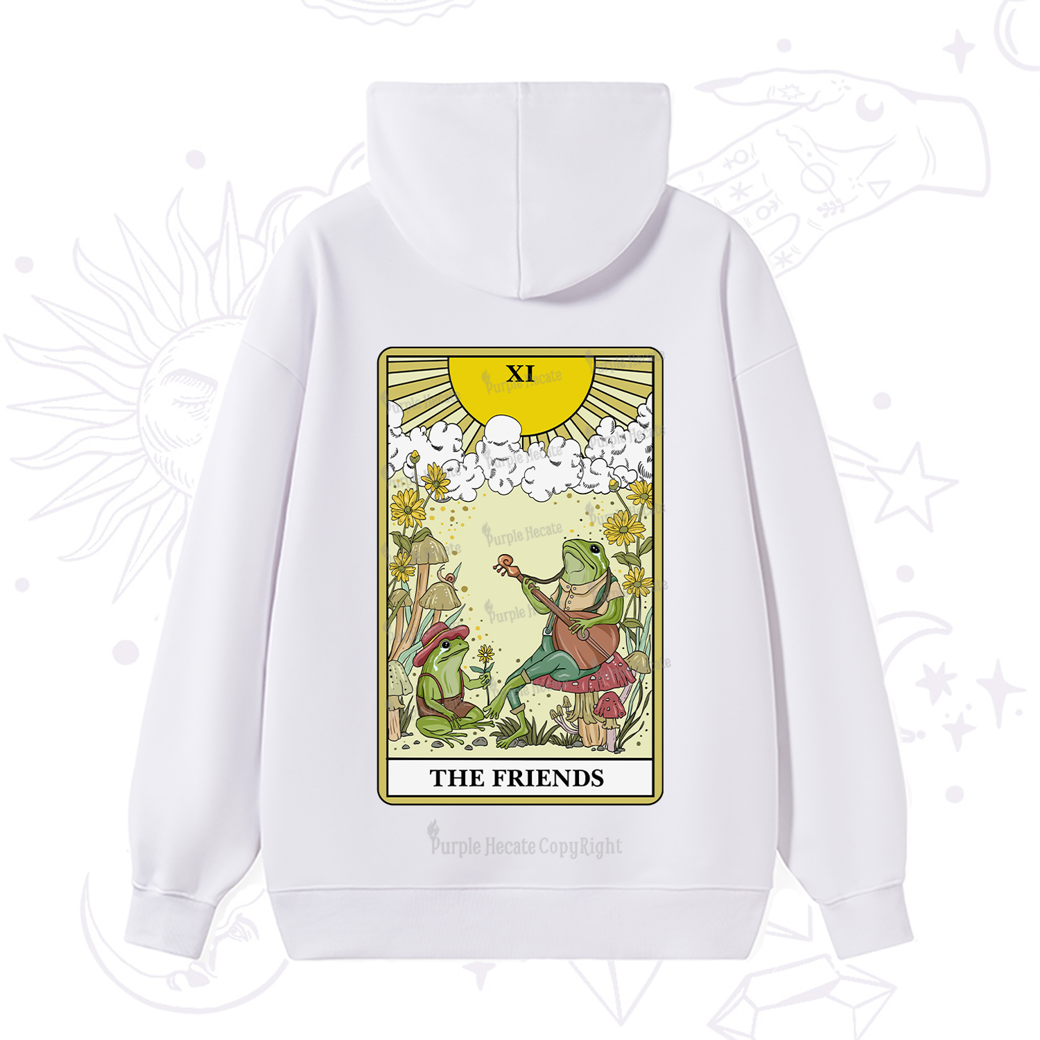 Purplehecate The Friends Tarot Card Hoodie
