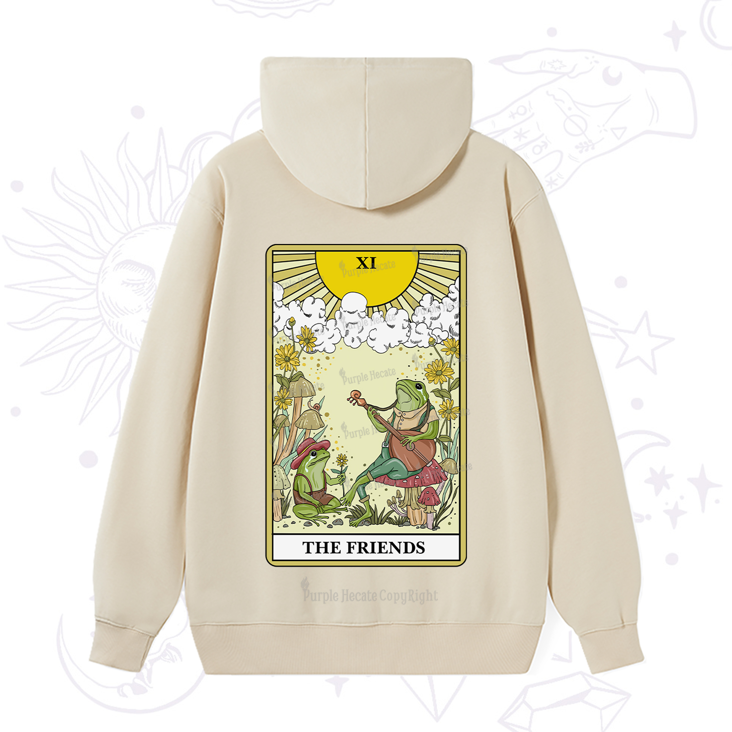 Purplehecate The Friends Tarot Card Hoodie