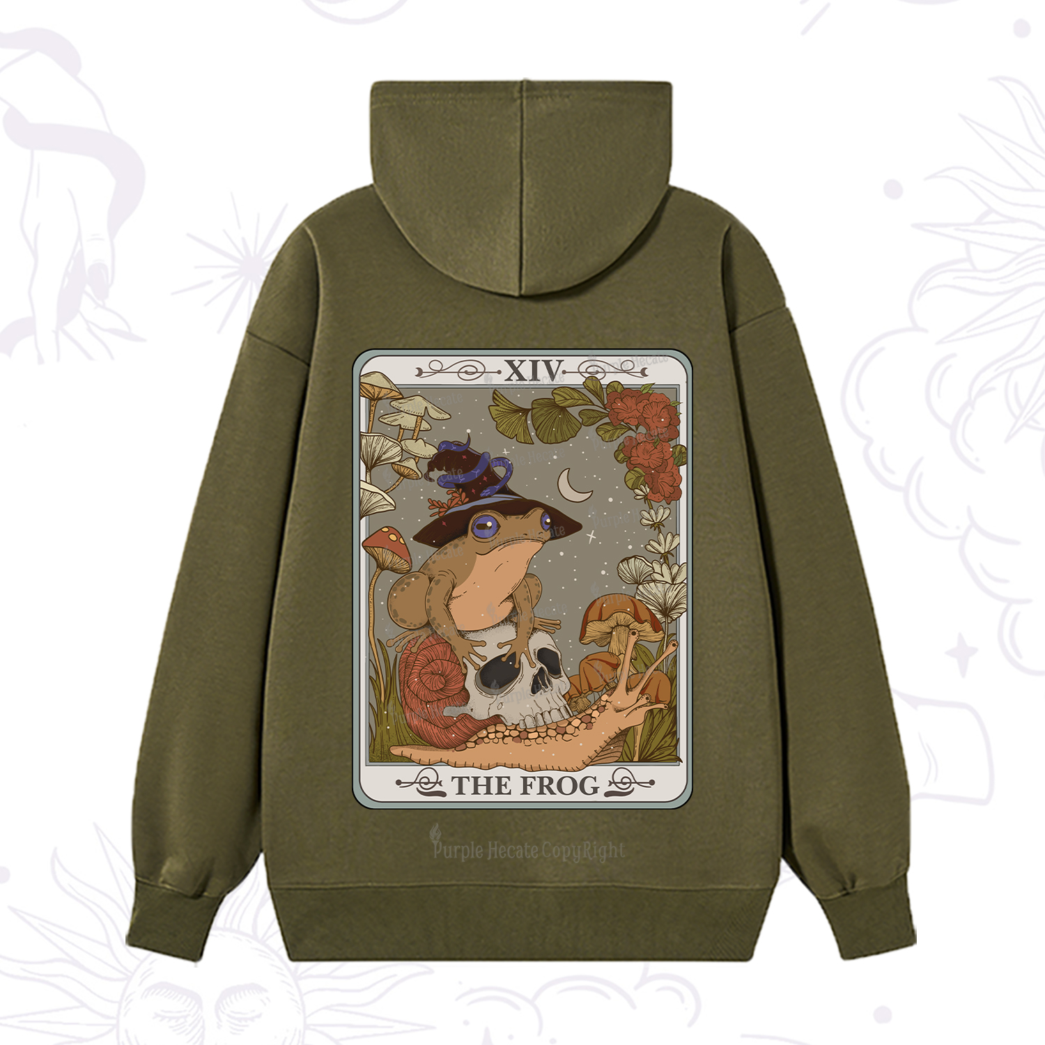 Purplehecate The Frog Tarot Hoodie
