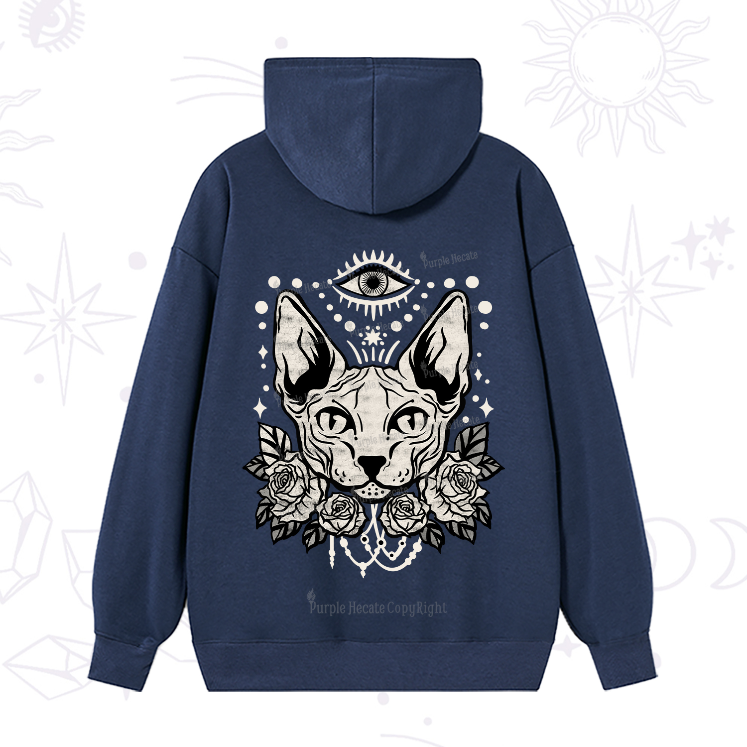 Purplehecate Mystical Cat Hoodie