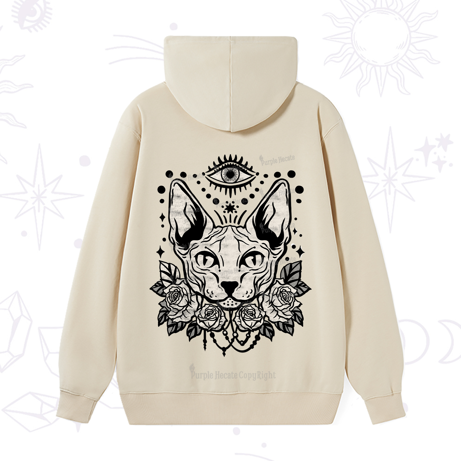 Purplehecate Mystical Cat Hoodie
