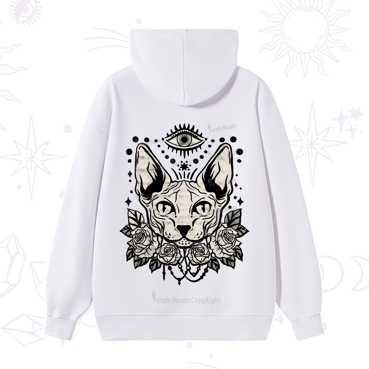 Purplehecate Mystical Cat Hoodie