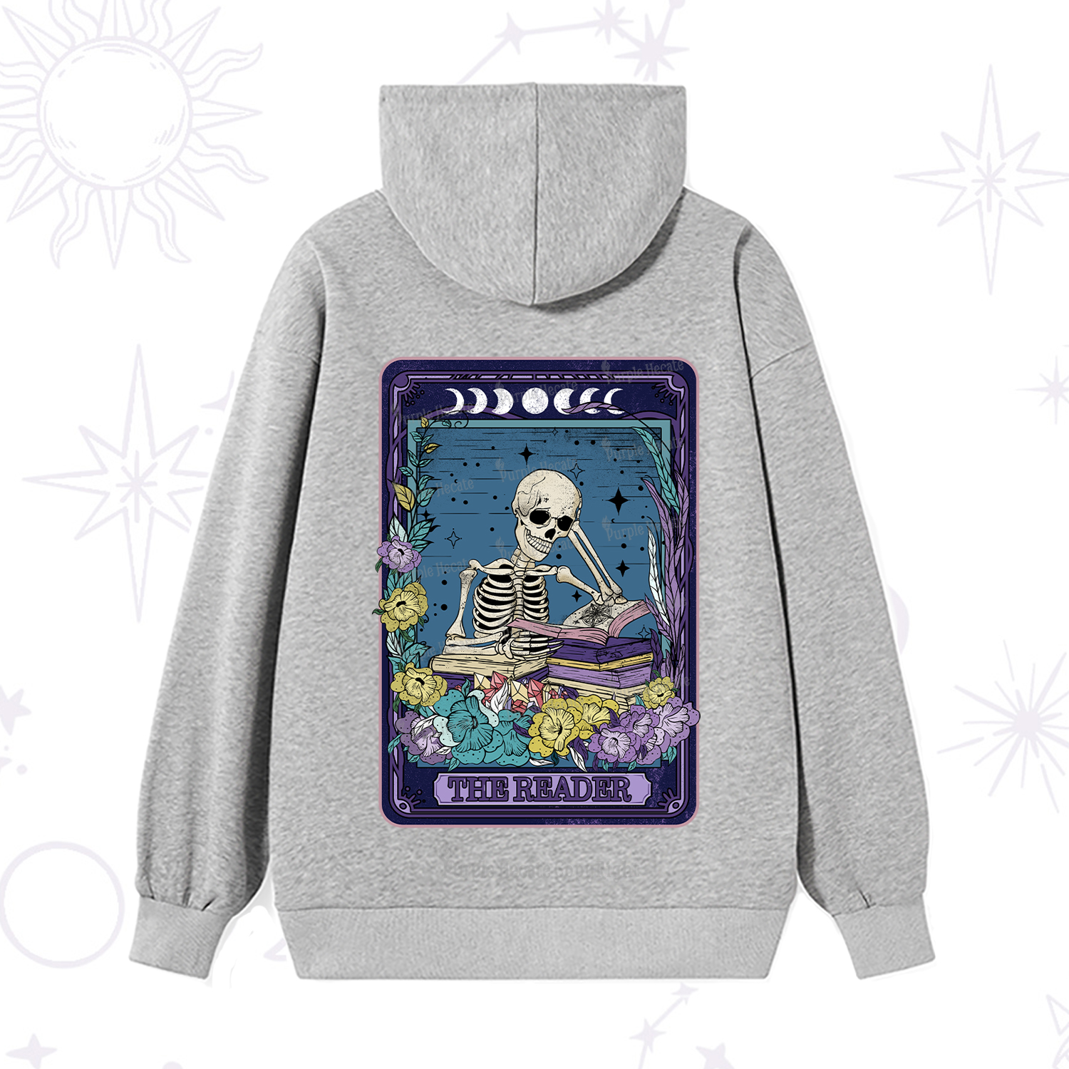 Purplehecate The Reader Tarot Card Hoodie