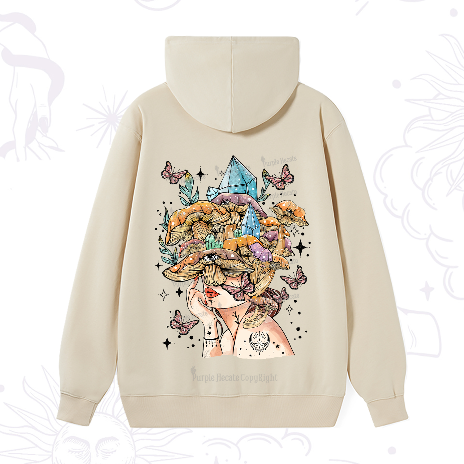 Purplehecate Crystal Goddess Hoodie