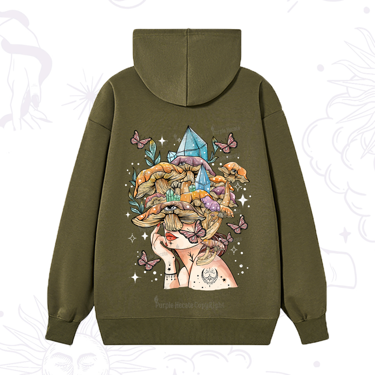 Purplehecate Crystal Goddess Hoodie