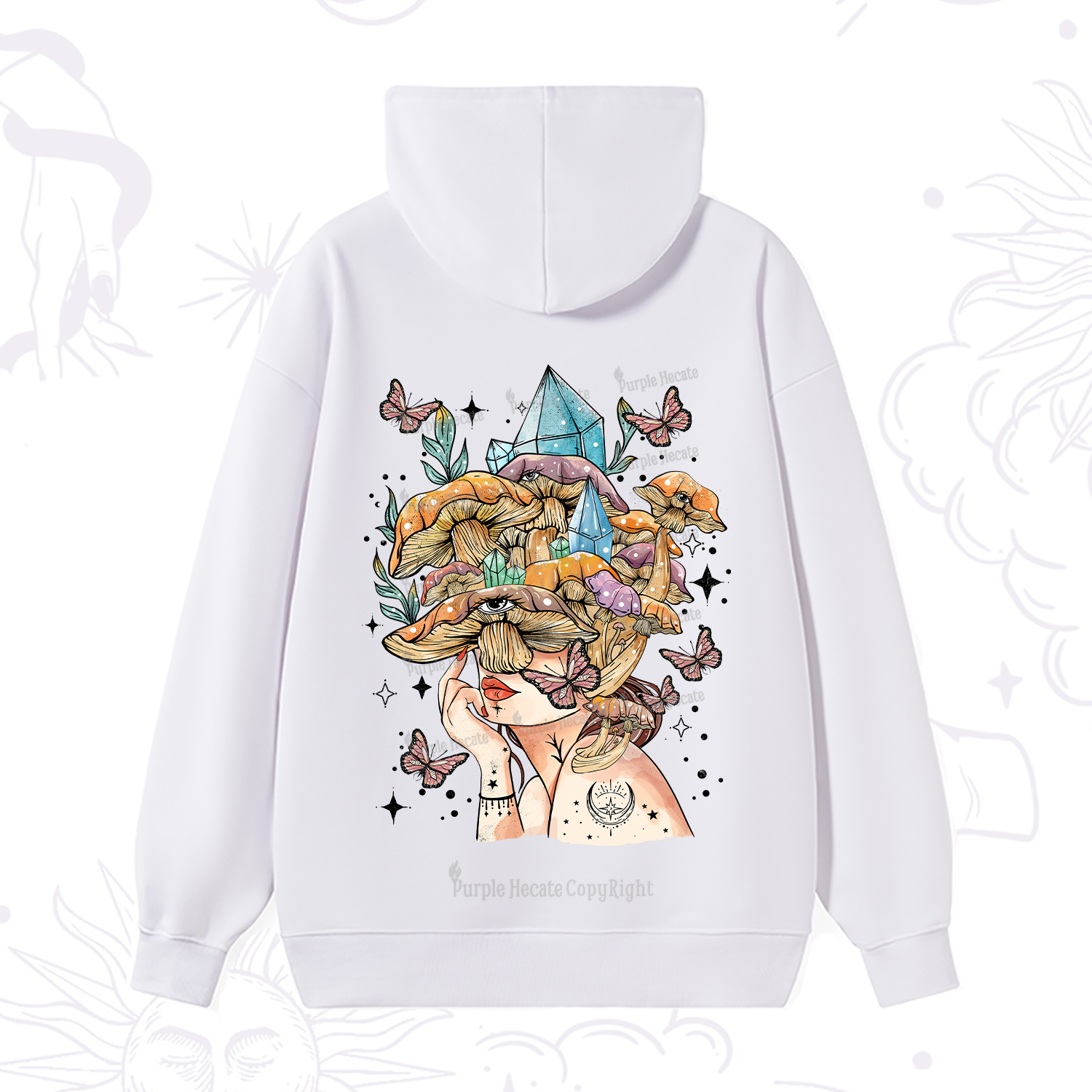 Purplehecate Crystal Goddess Hoodie