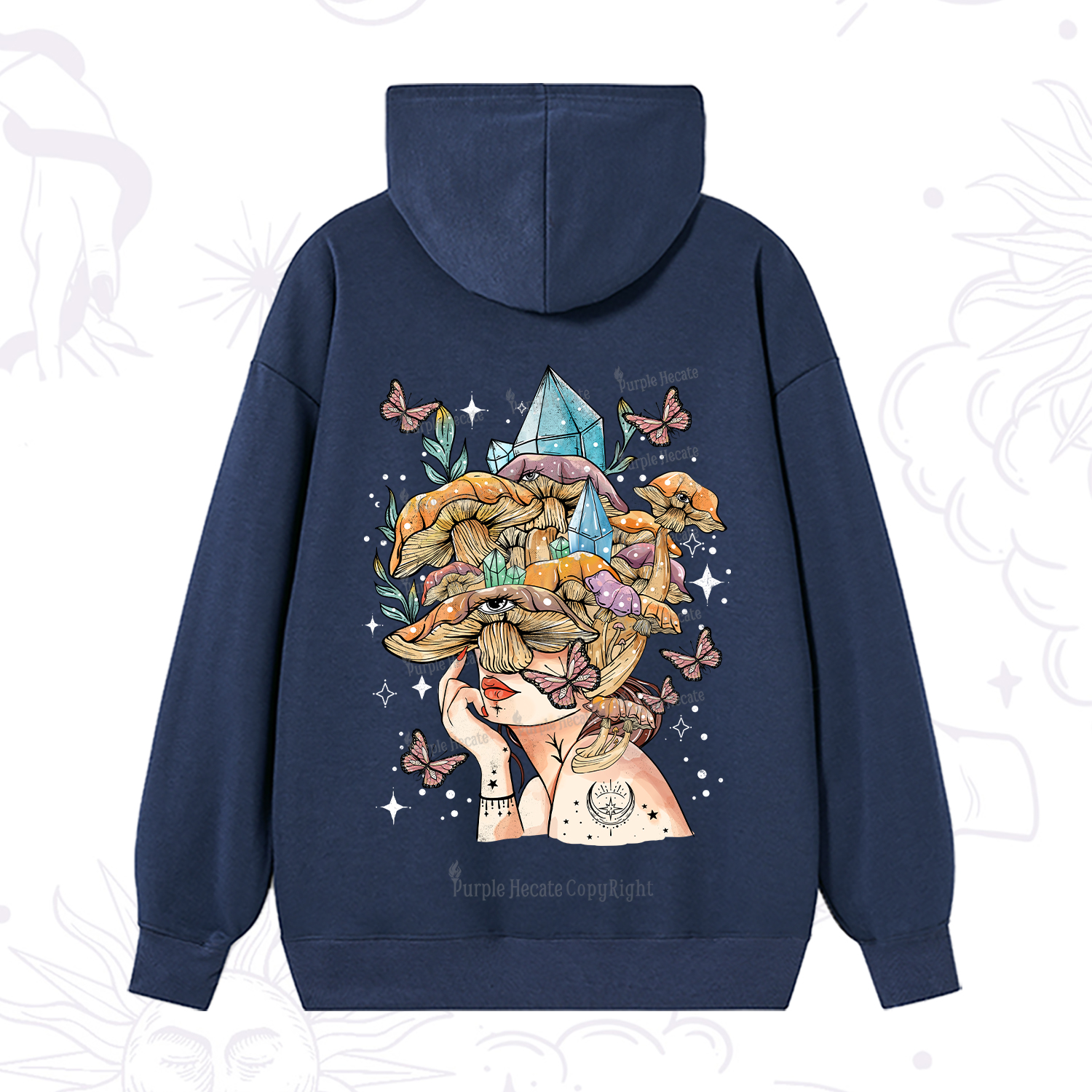 Purplehecate Crystal Goddess Hoodie
