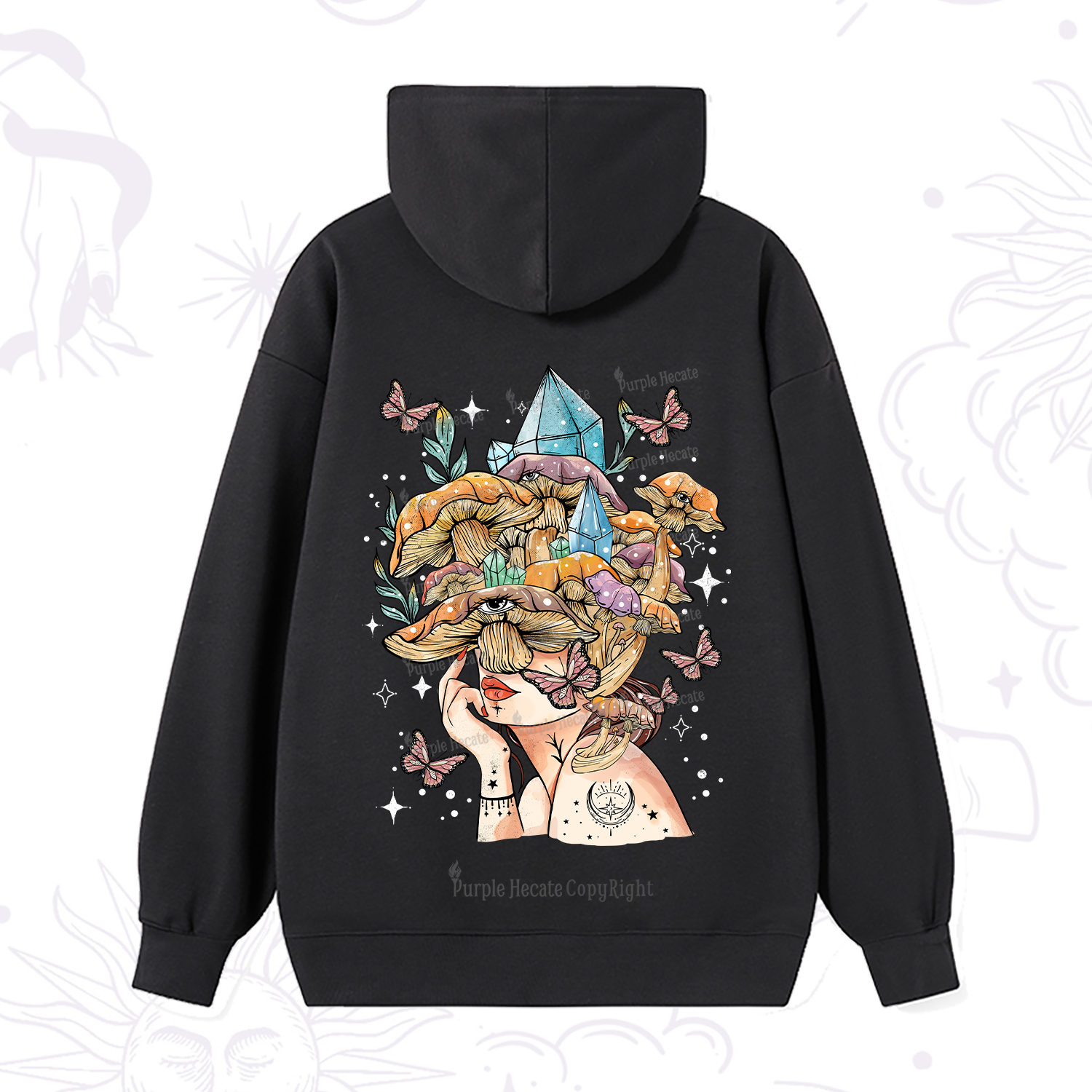 Purplehecate Crystal Goddess Hoodie