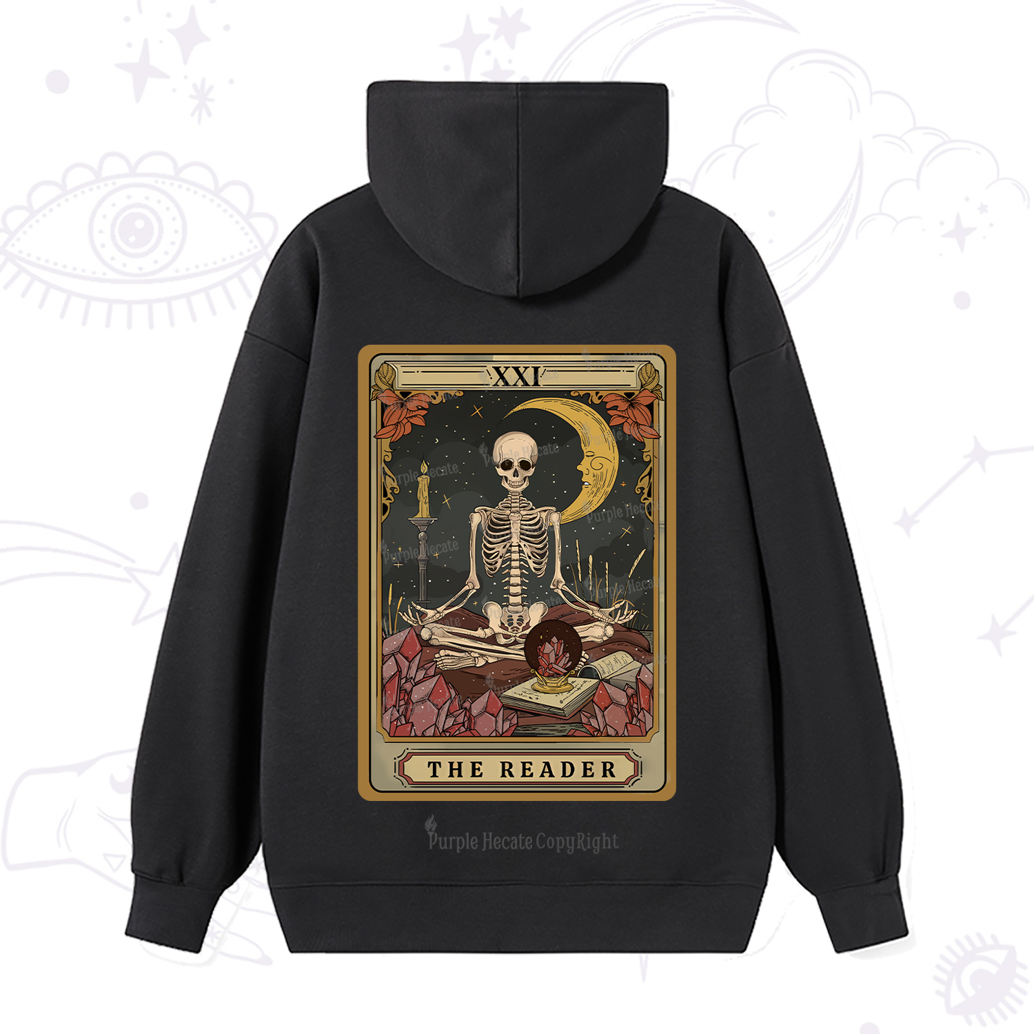 Purplehecate The Reader Tarot Hoodie