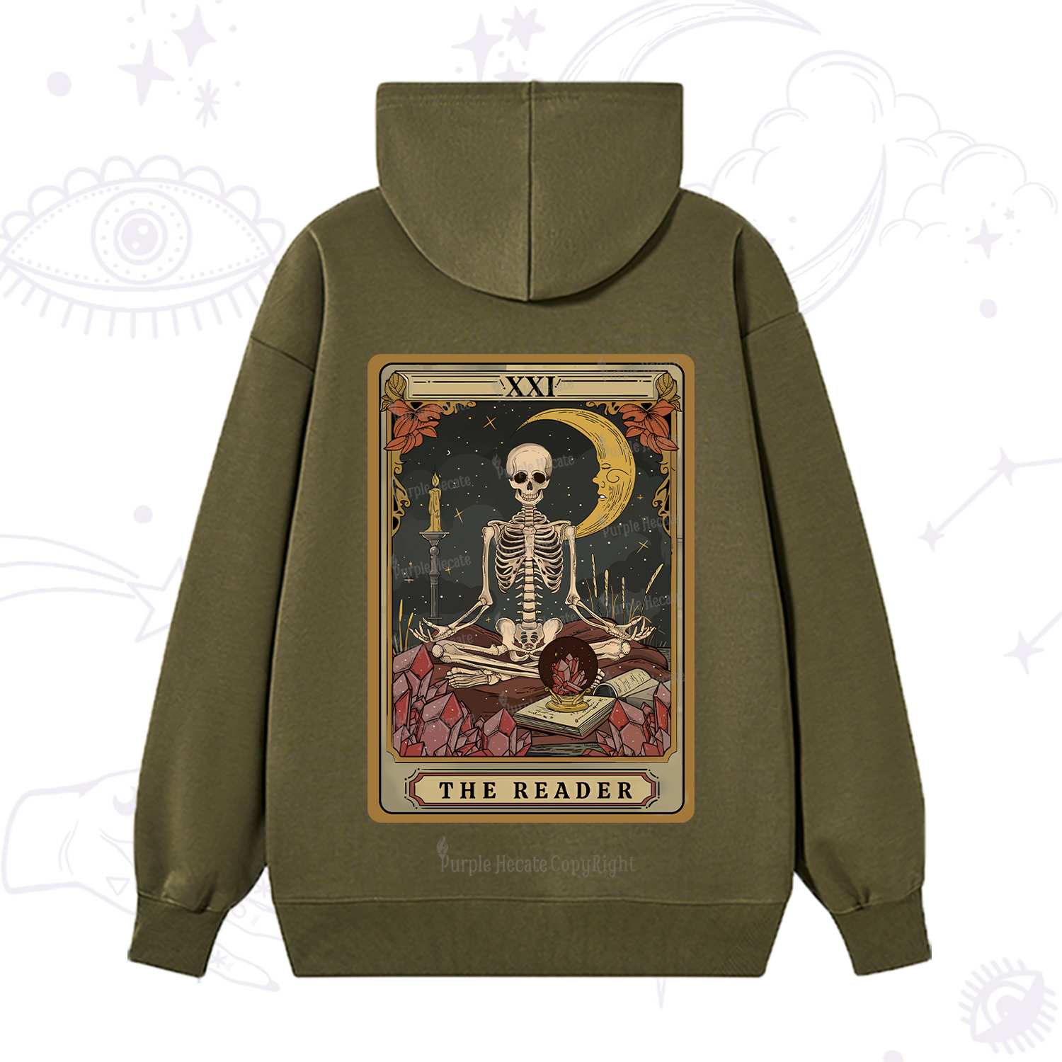 Purplehecate The Reader Tarot Hoodie
