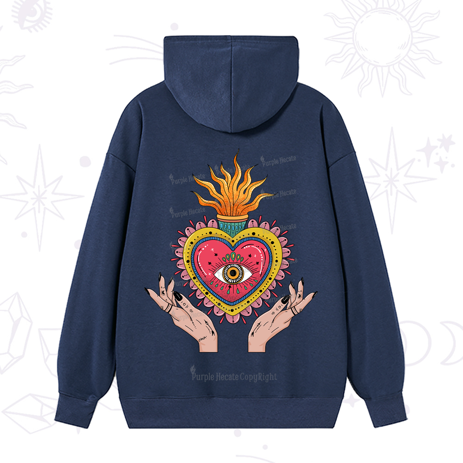 Purplehecate The Fiery Eye Hoodie