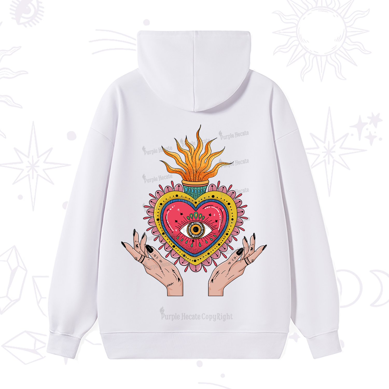 Purplehecate The Fiery Eye Hoodie