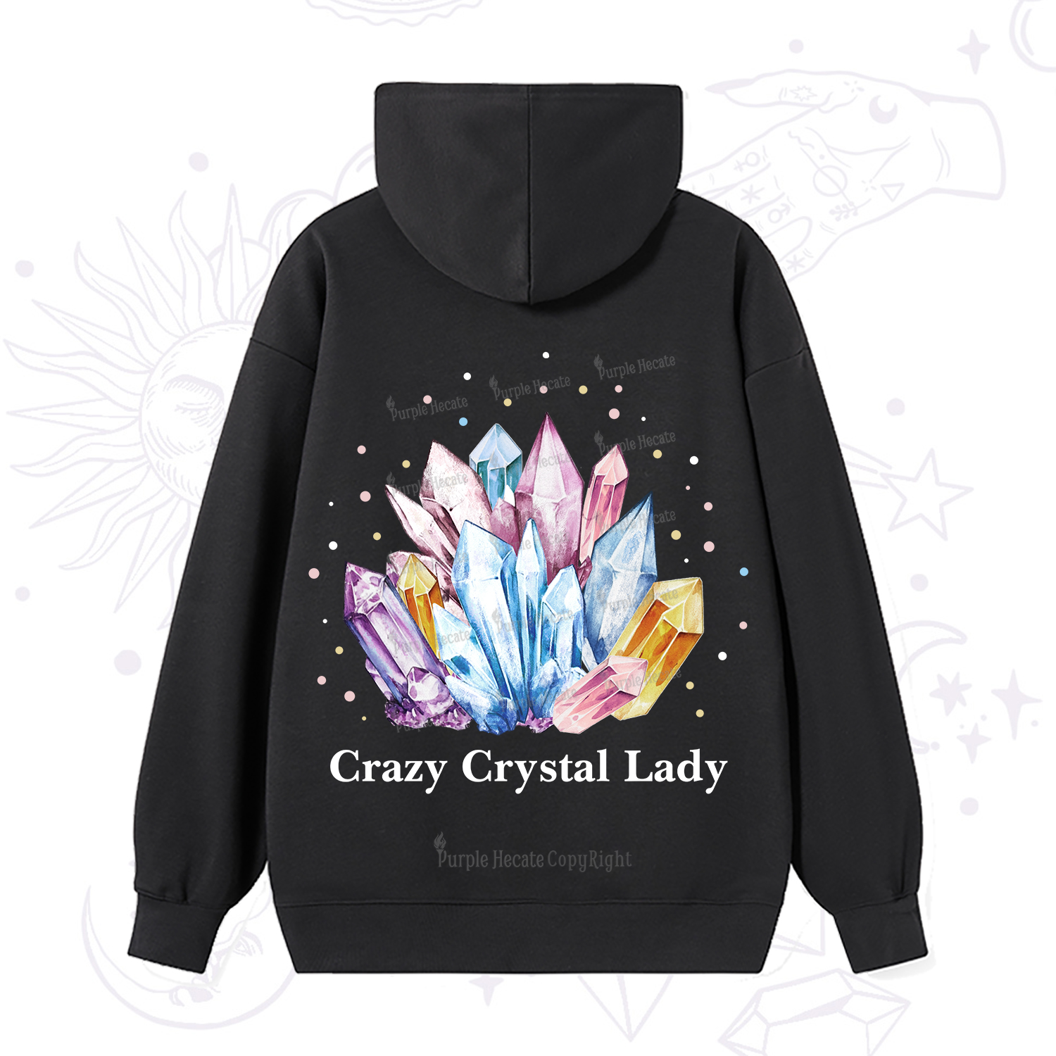 Purplehecate Crazy Crystal Hoodie