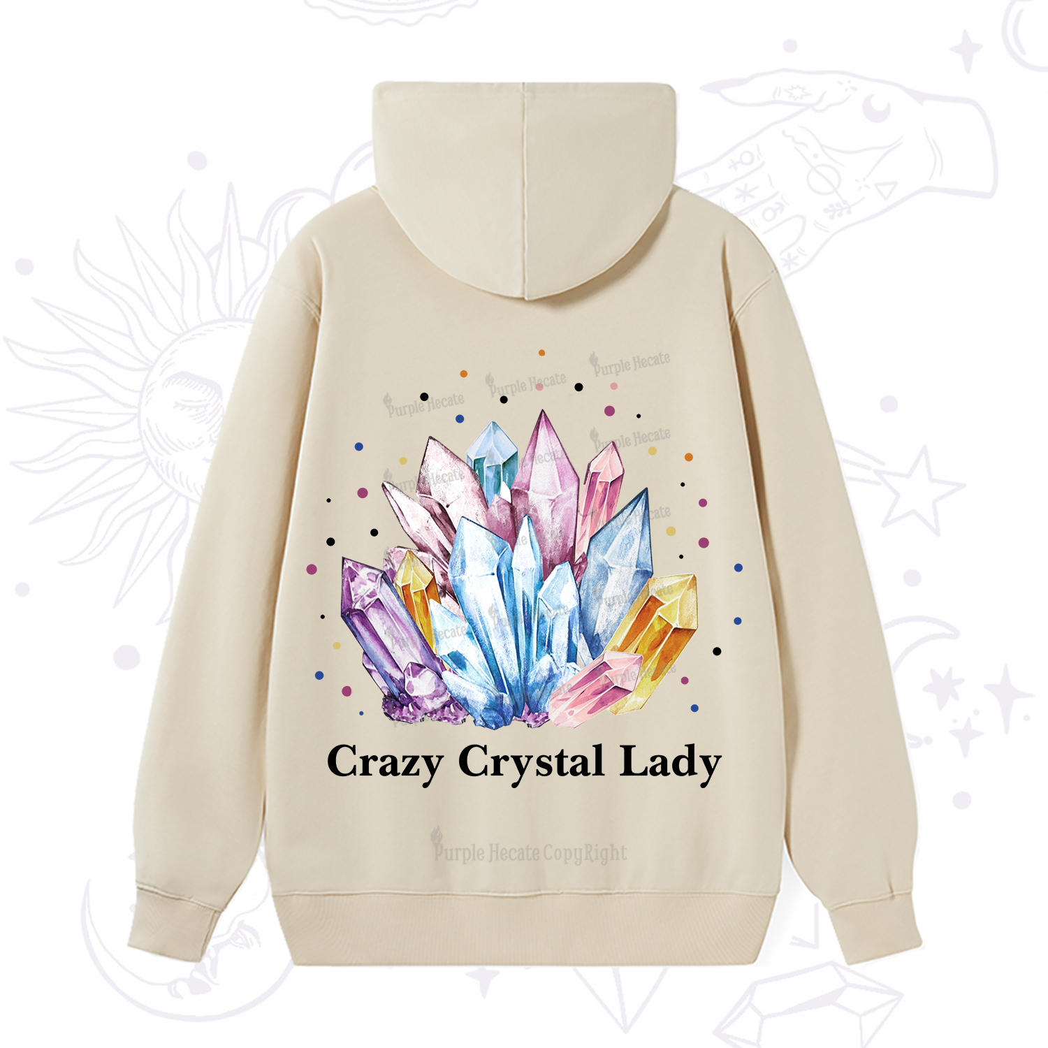 Purplehecate Crazy Crystal Hoodie