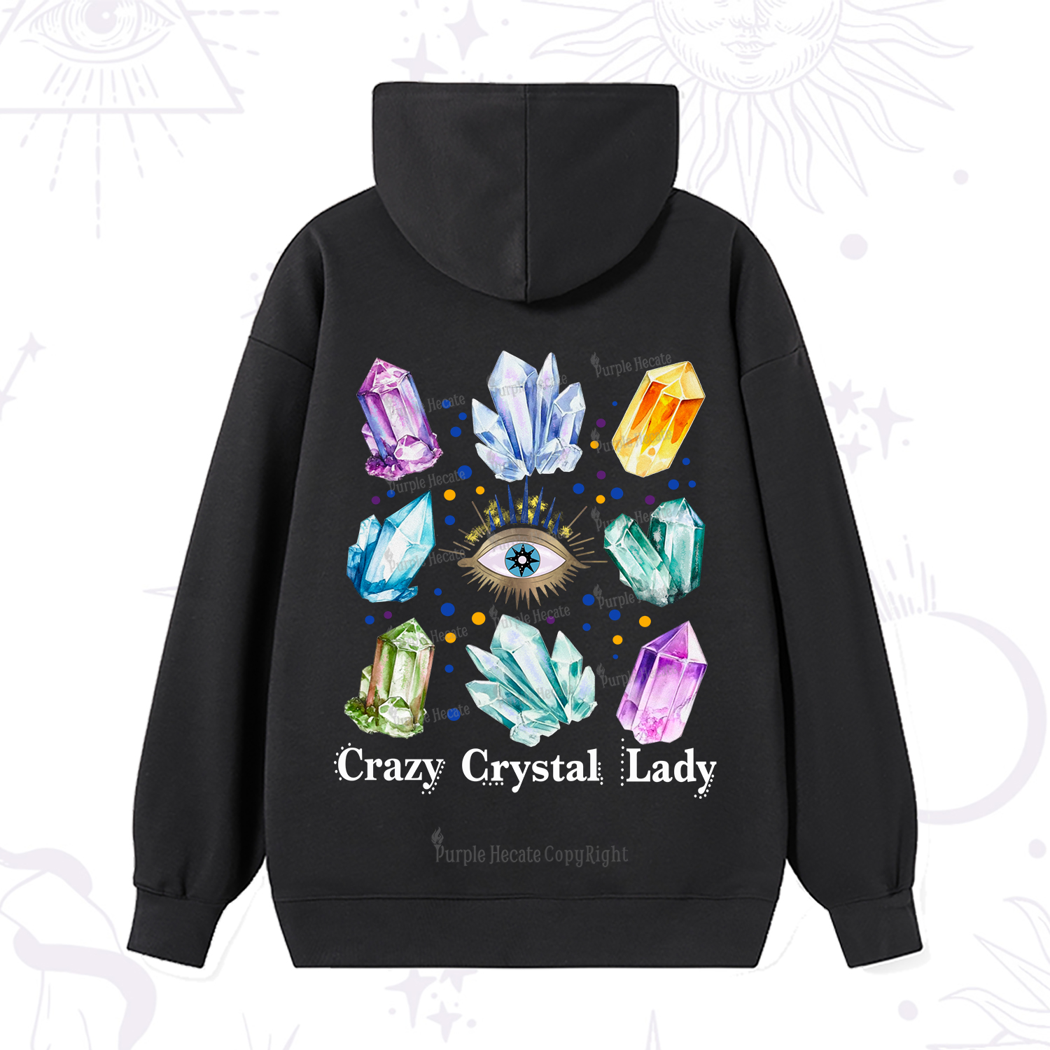 Purplehecate Crysral Lady Hoodie