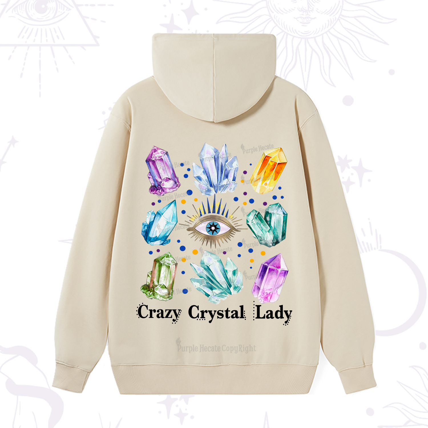 Purplehecate Crysral Lady Hoodie