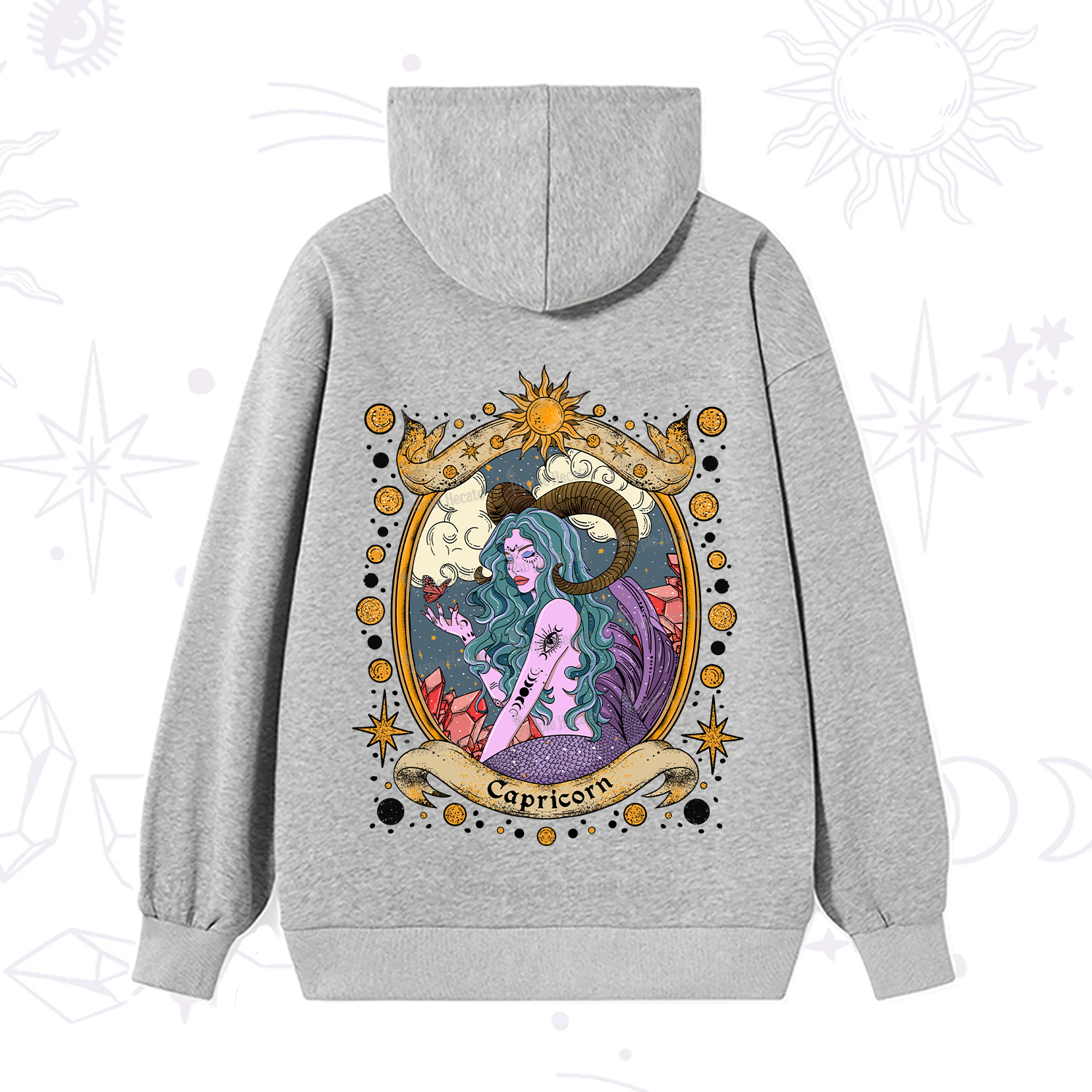 Purplehecate Capricorn Radiance Zodiac Hoodie