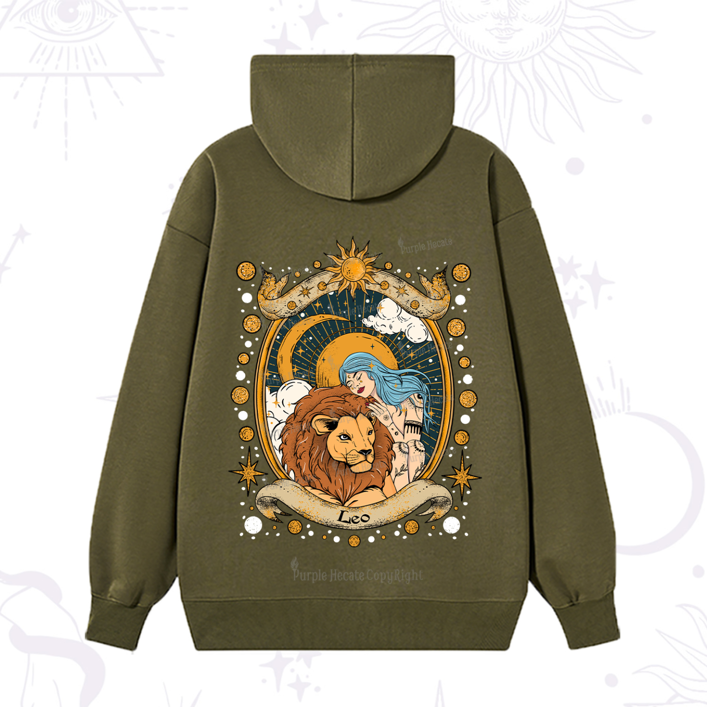 Purplehecate Leo Radiance Zodiac Hoodie