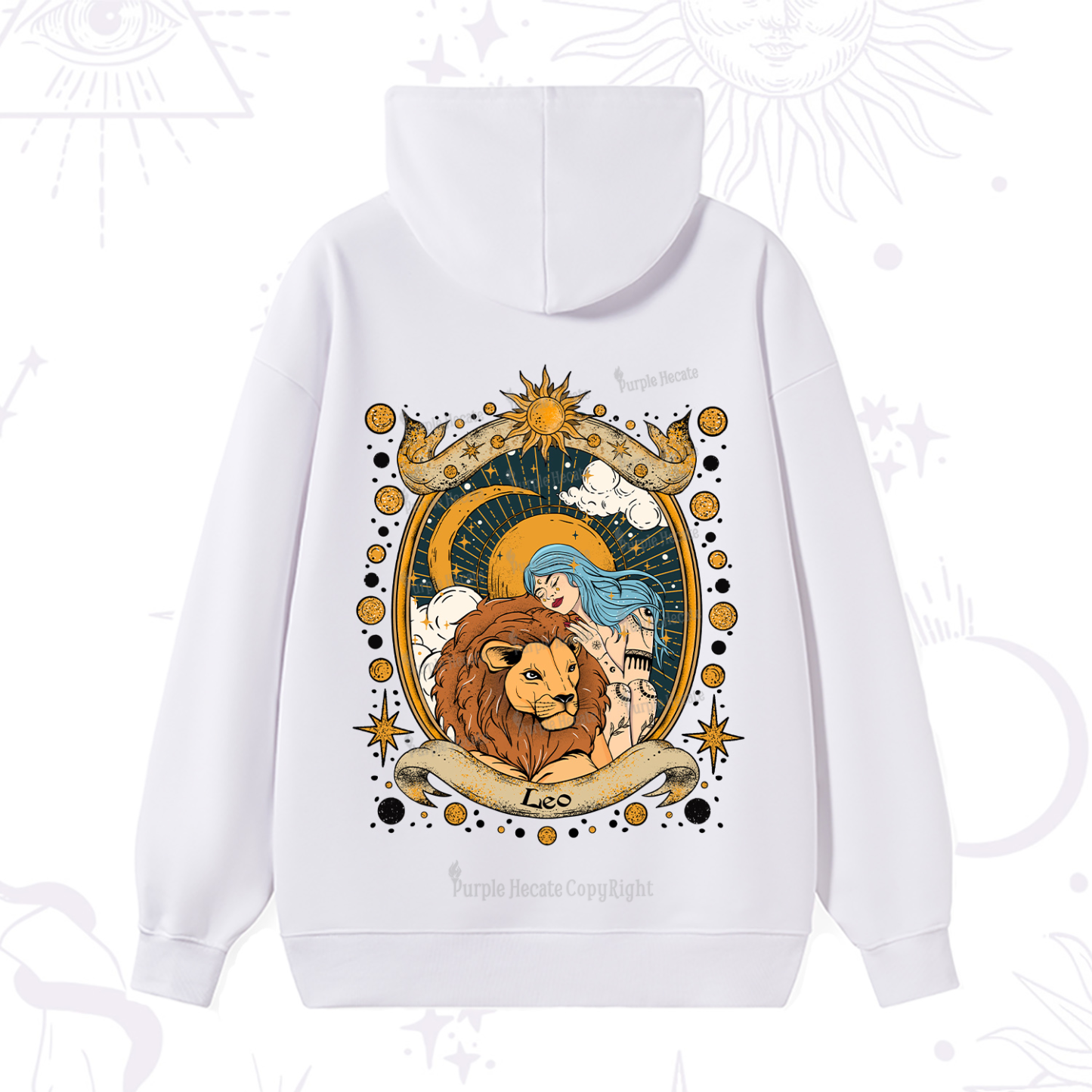 Purplehecate Leo Radiance Zodiac Hoodie