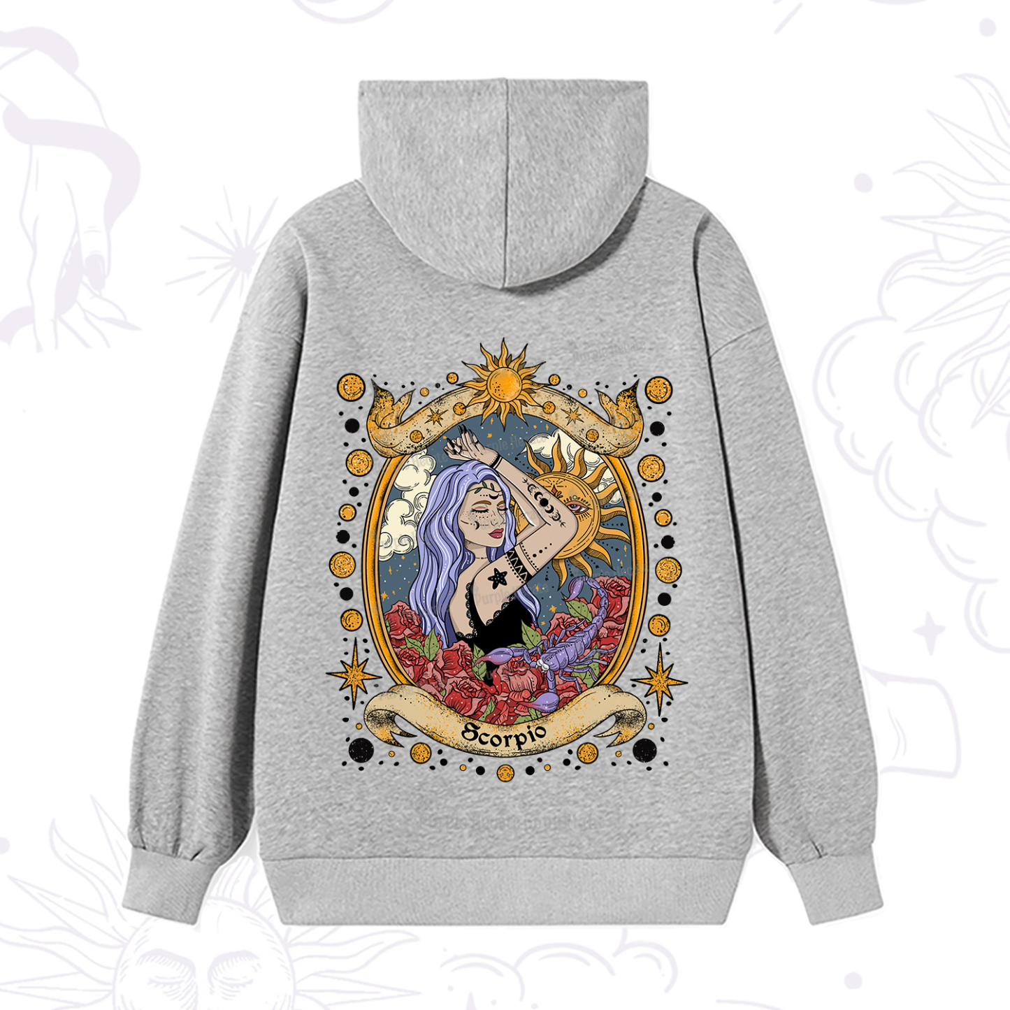 Purplehecate Scorpio Radiance Zodiac Hoodie