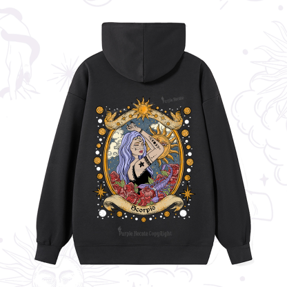 Purplehecate Scorpio Radiance Zodiac Hoodie