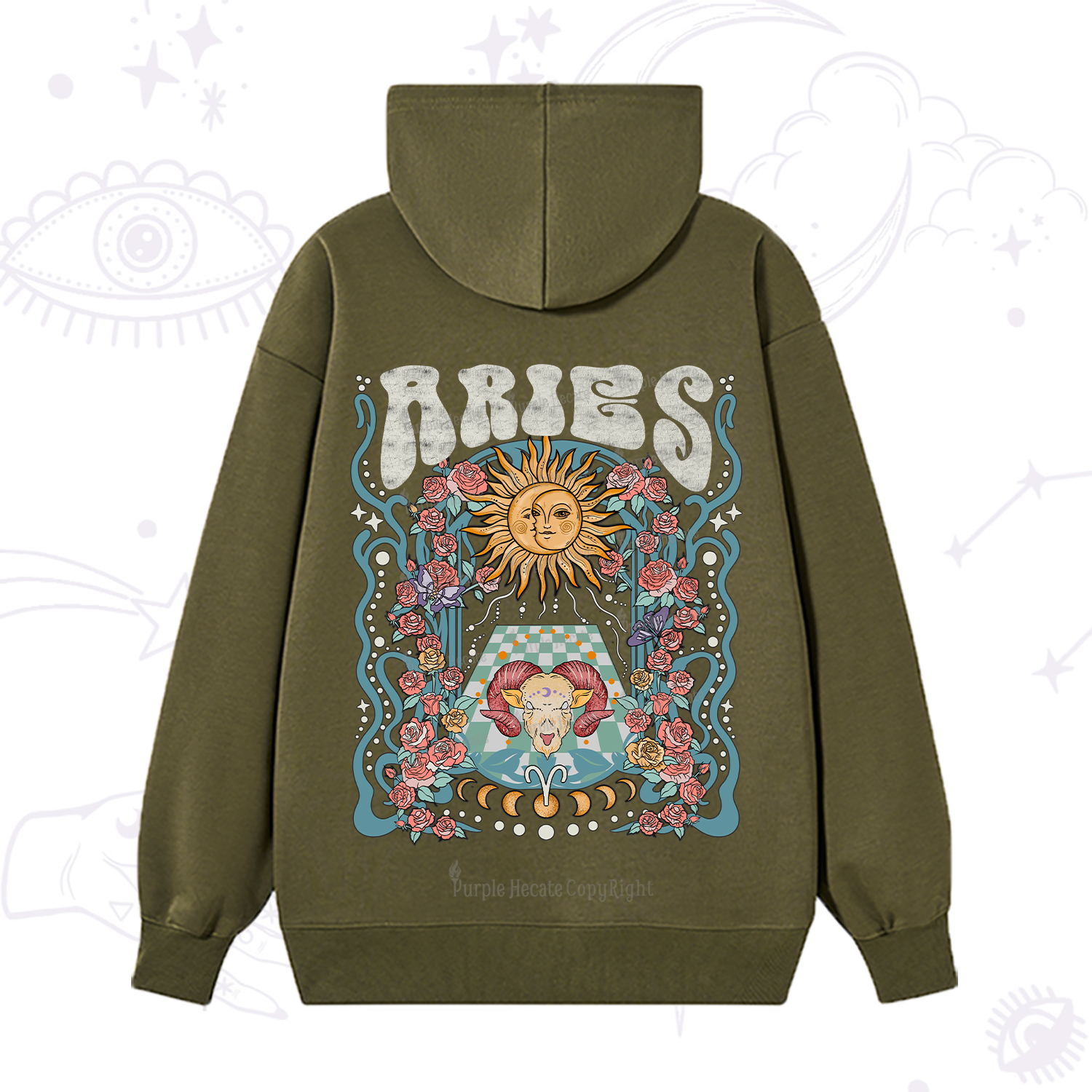 Purplehecate Aries Spirit Zodiac Hoodie