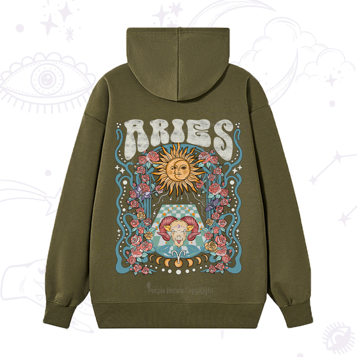 Purplehecate Aries Spirit Zodiac Hoodie