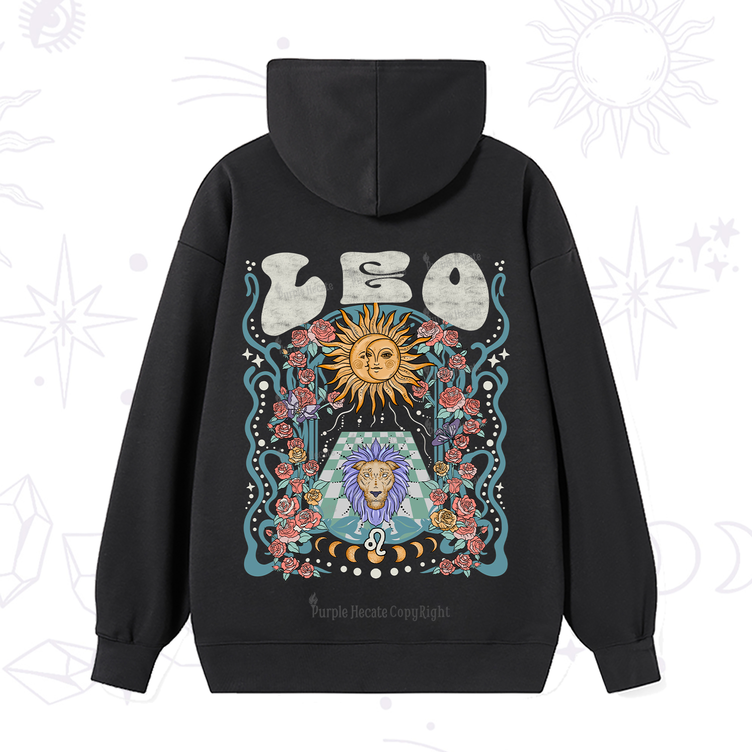 Purplehecate Leo Spirit Zodiac Hoodie