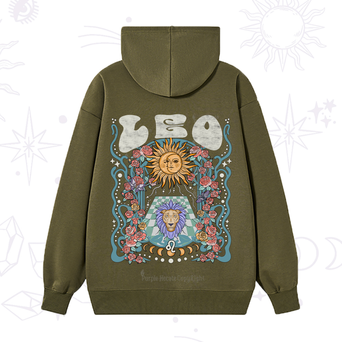 Purplehecate Leo Spirit Zodiac Hoodie