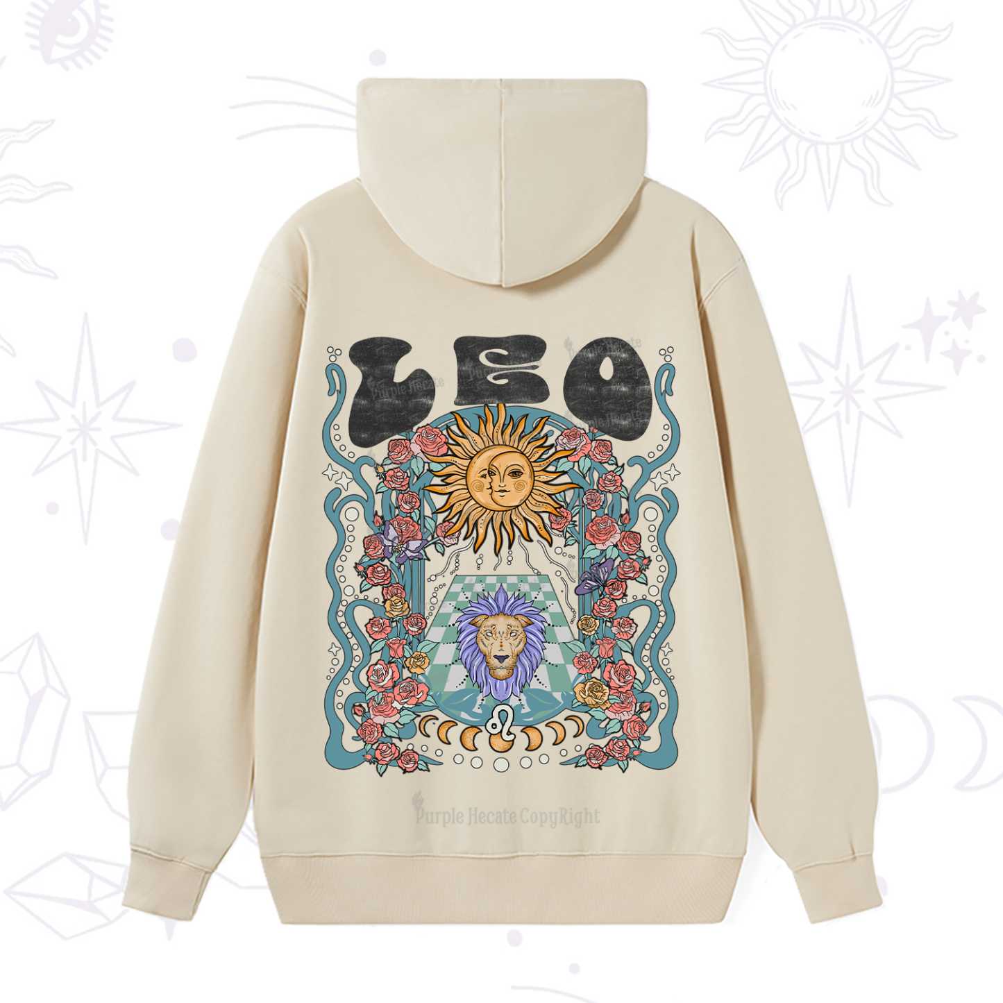 Purplehecate Leo Spirit Zodiac Hoodie