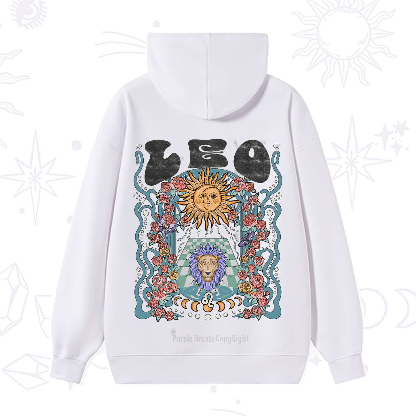 Purplehecate Leo Spirit Zodiac Hoodie