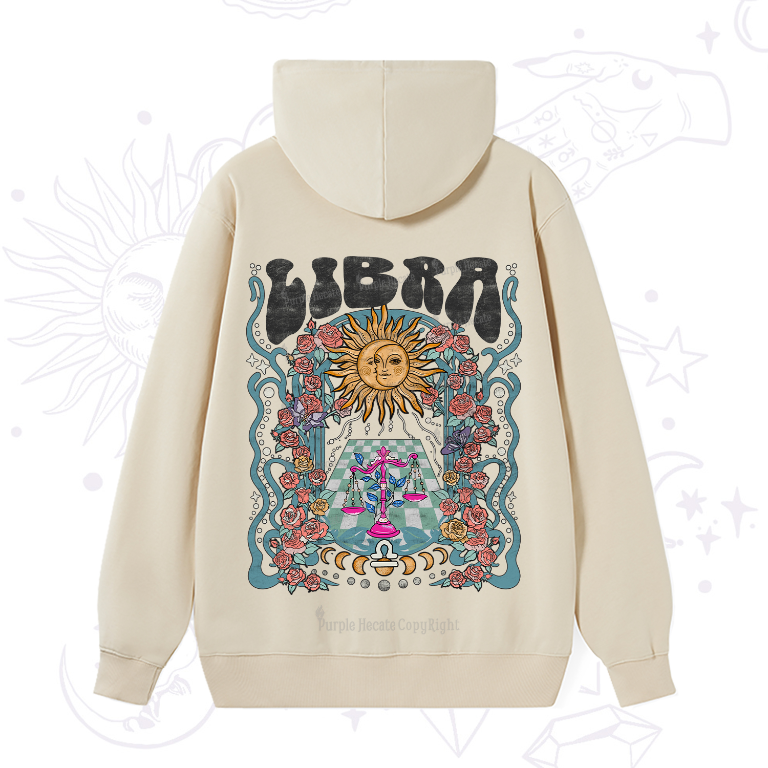 Purplehecate Libra Spirit Zodiac Hoodie