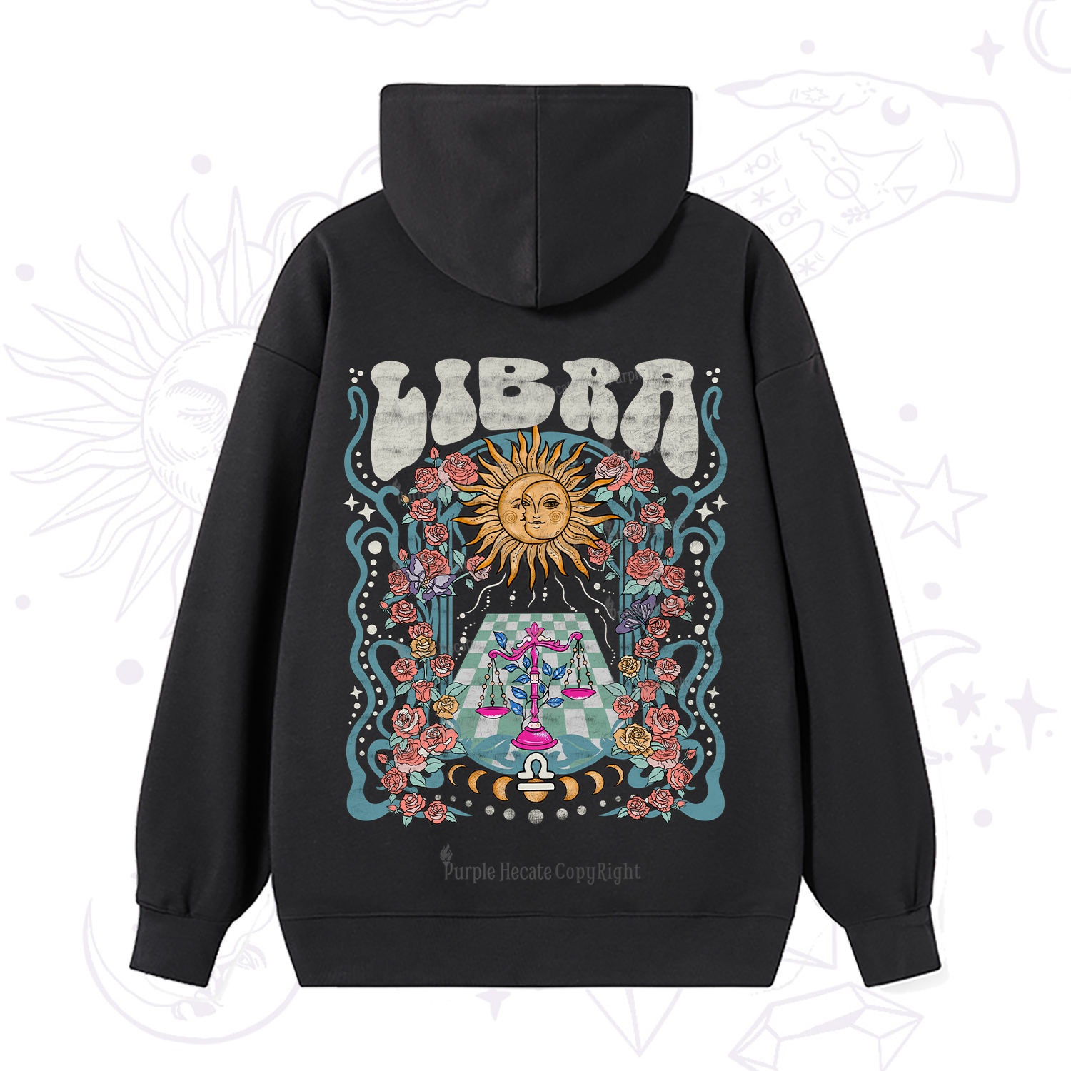 Purplehecate Libra Spirit Zodiac Hoodie