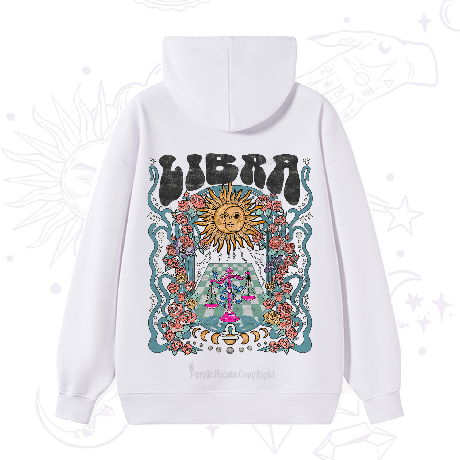 Purplehecate Libra Spirit Zodiac Hoodie