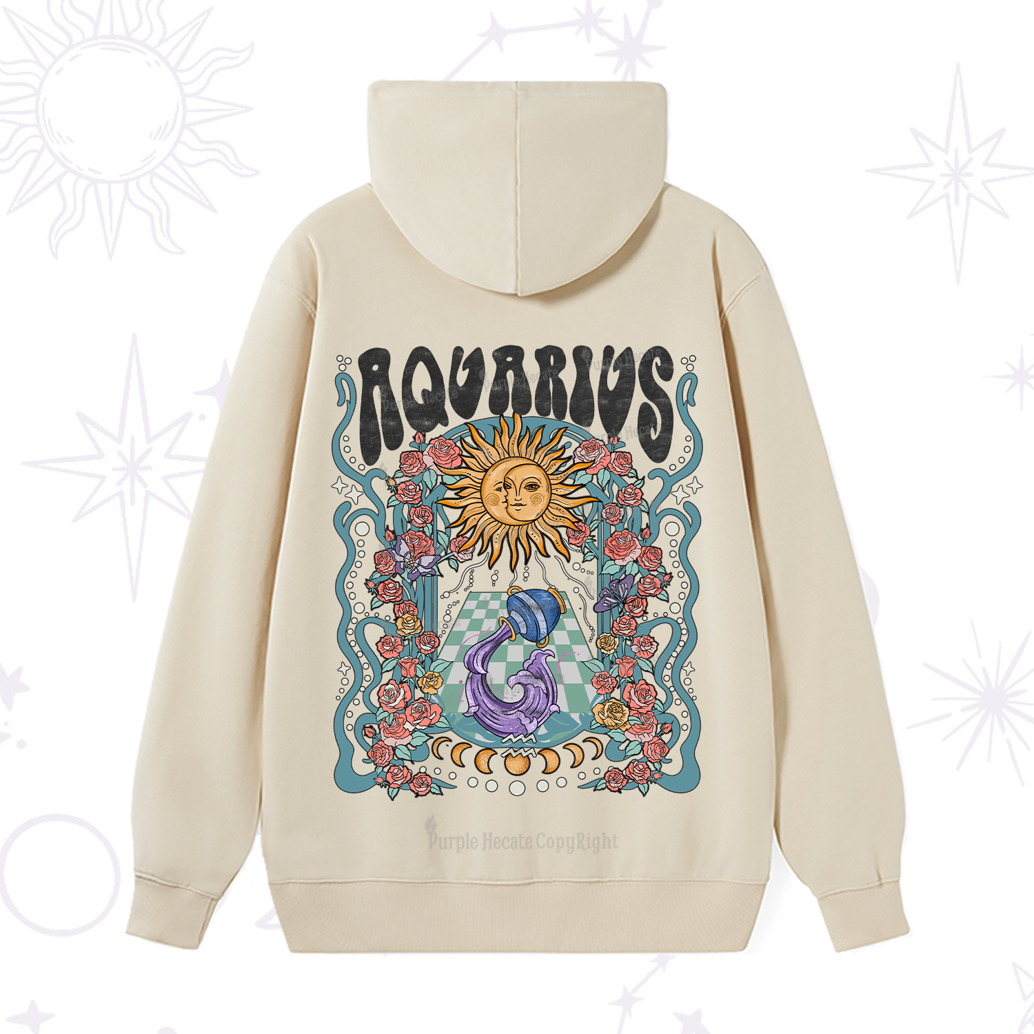 Purplehecate Aquarius Spirit Zodiac Hoodie