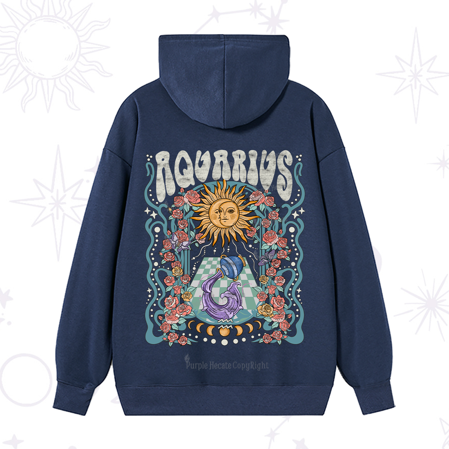 Purplehecate Aquarius Spirit Zodiac Hoodie
