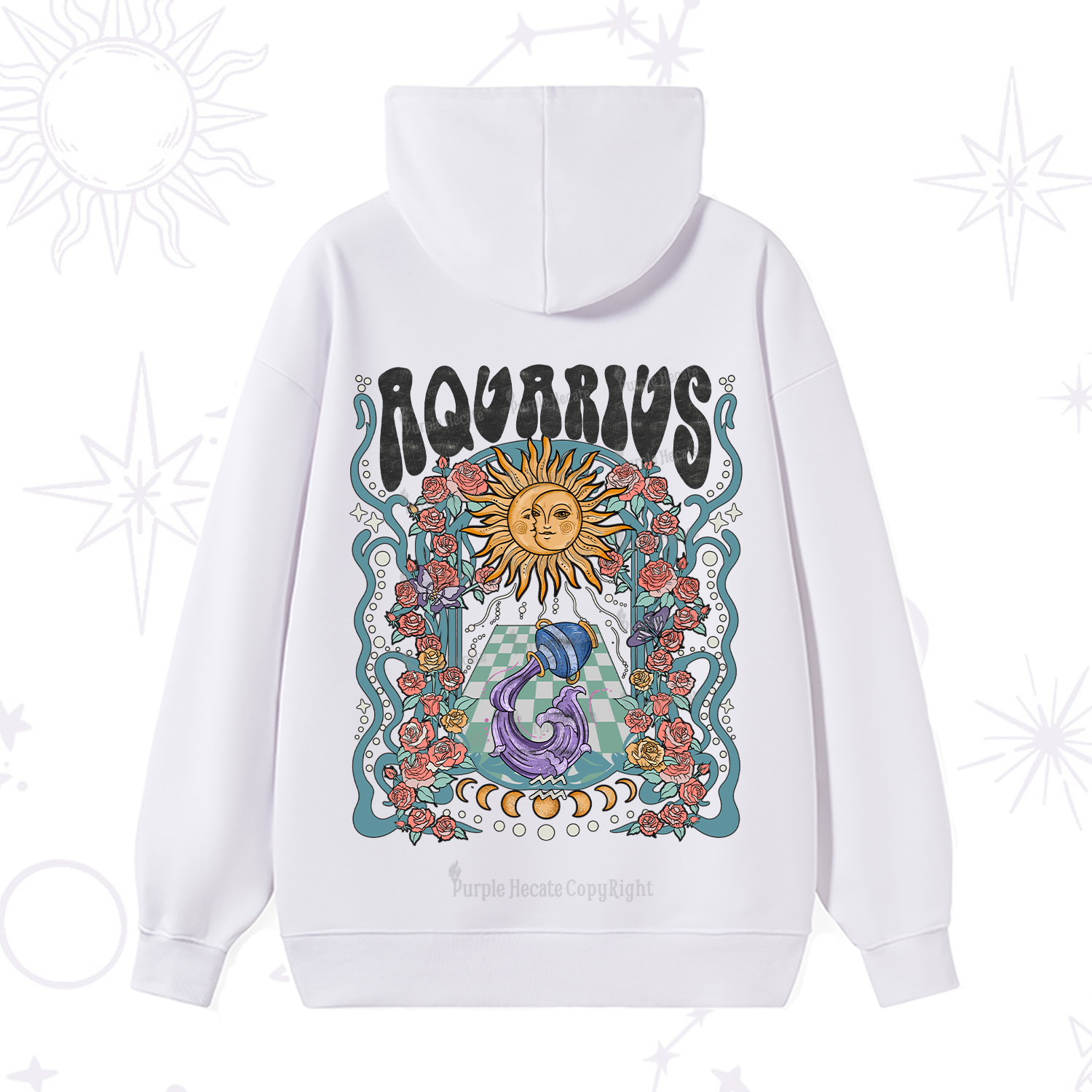 Purplehecate Aquarius Spirit Zodiac Hoodie
